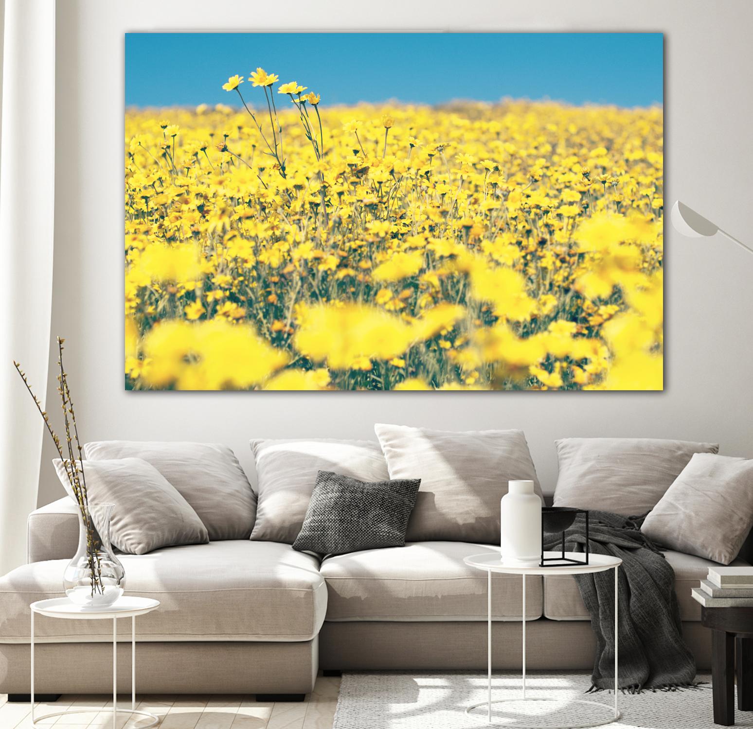 Yellow Floral by Pexels on GIANT ART - blue floral
