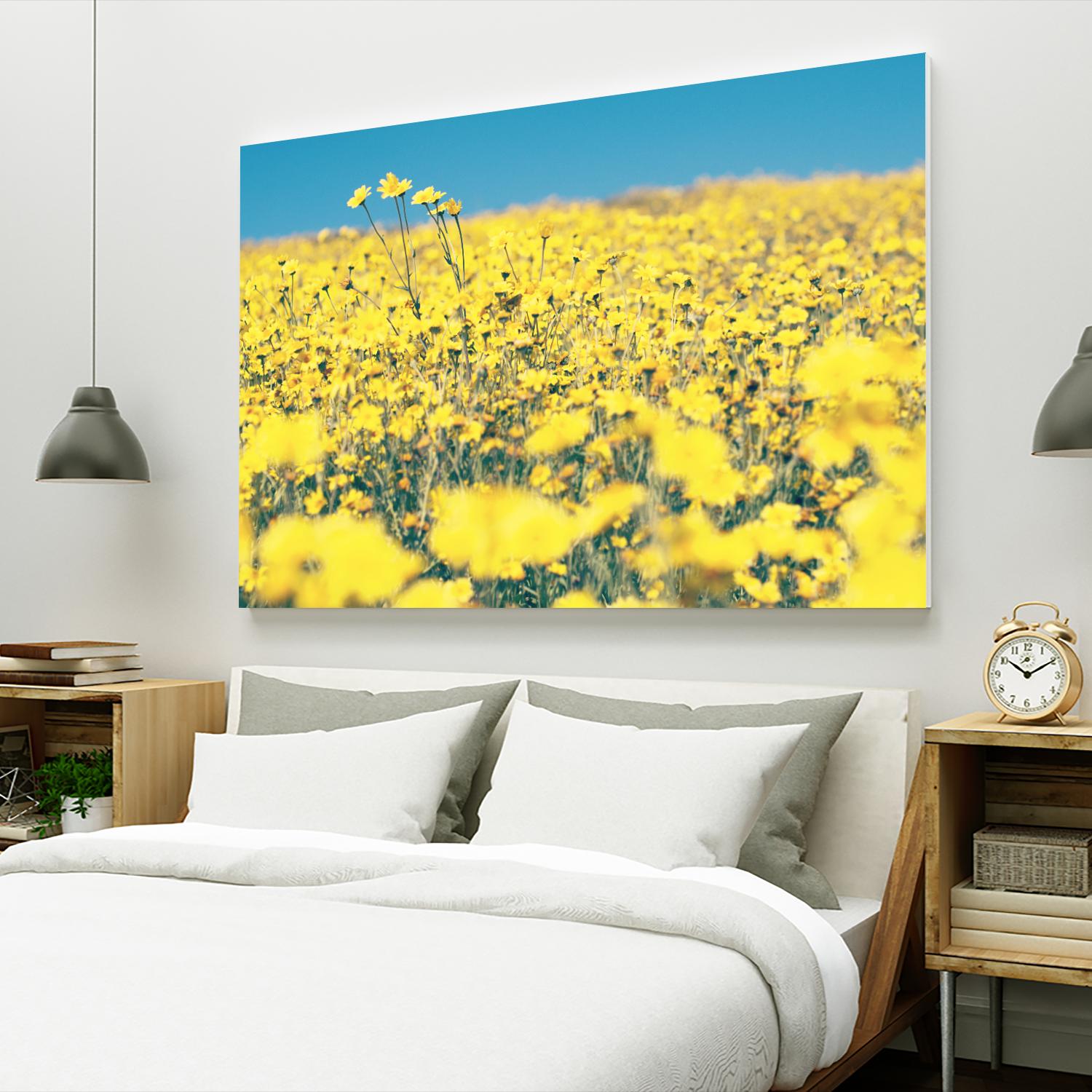 Yellow Floral by Pexels on GIANT ART - blue floral