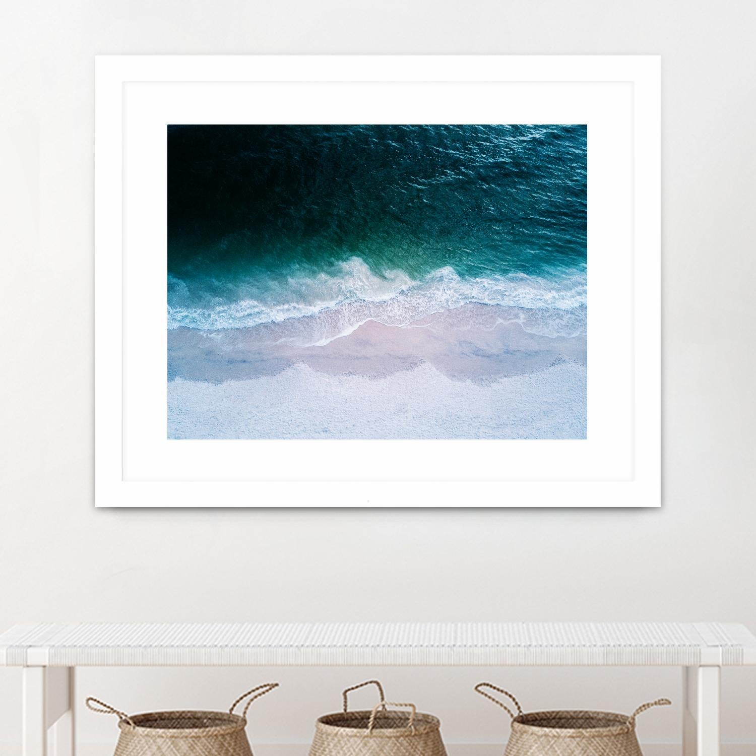 High tide by Pexels on GIANT ART - beige sea scene