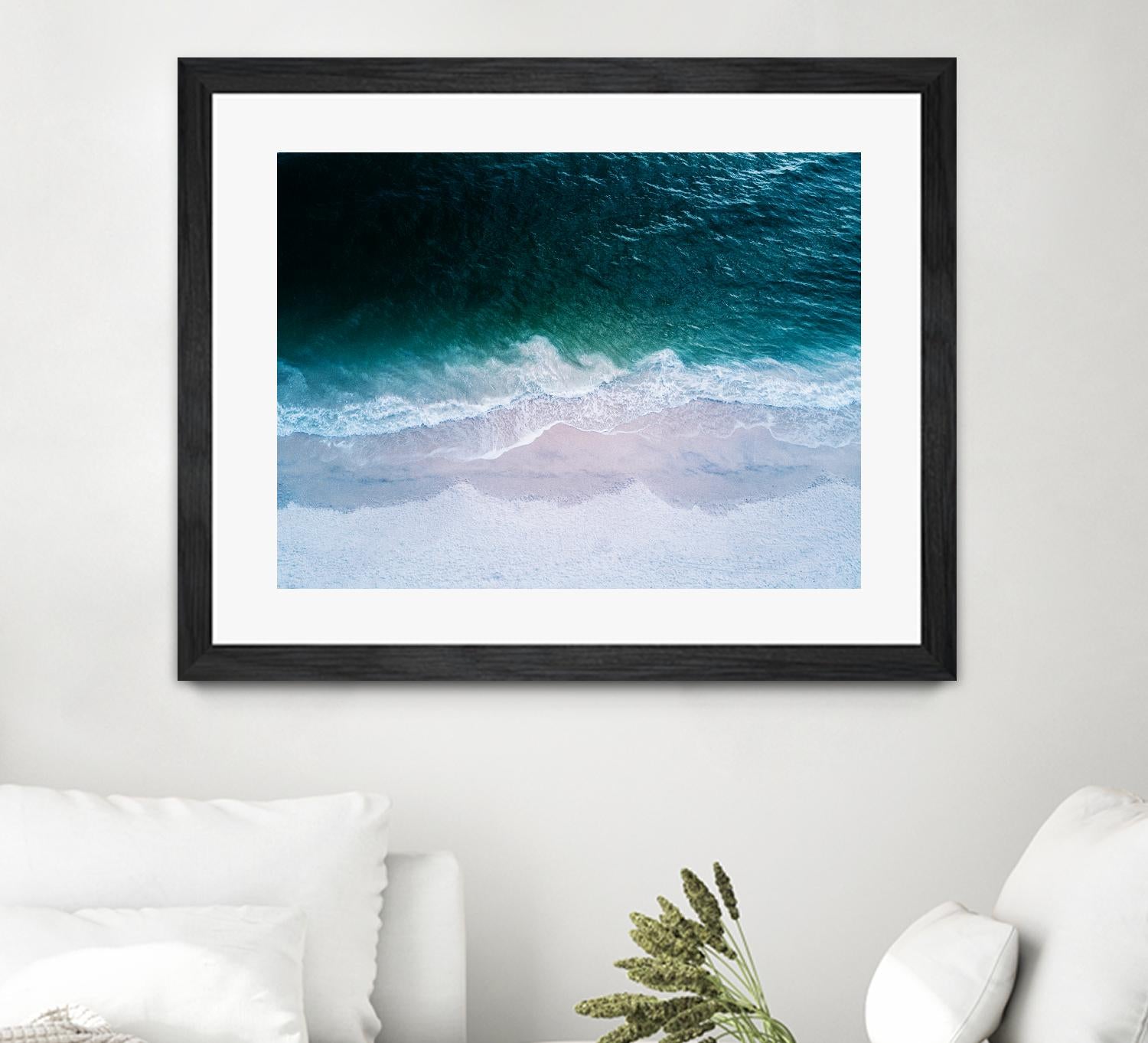 High tide by Pexels on GIANT ART - beige sea scene