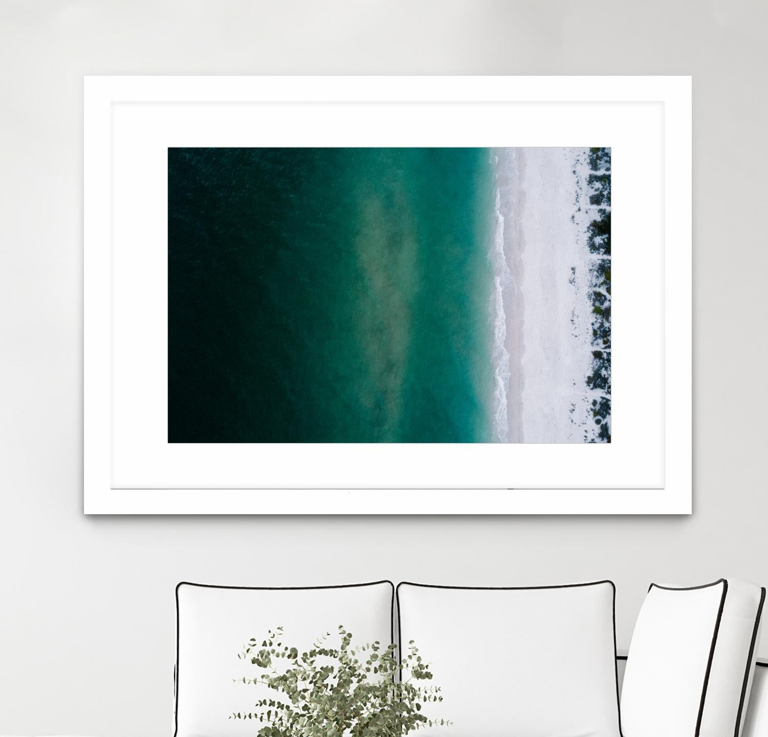 Shoreline by Pexels on GIANT ART - white sea scene