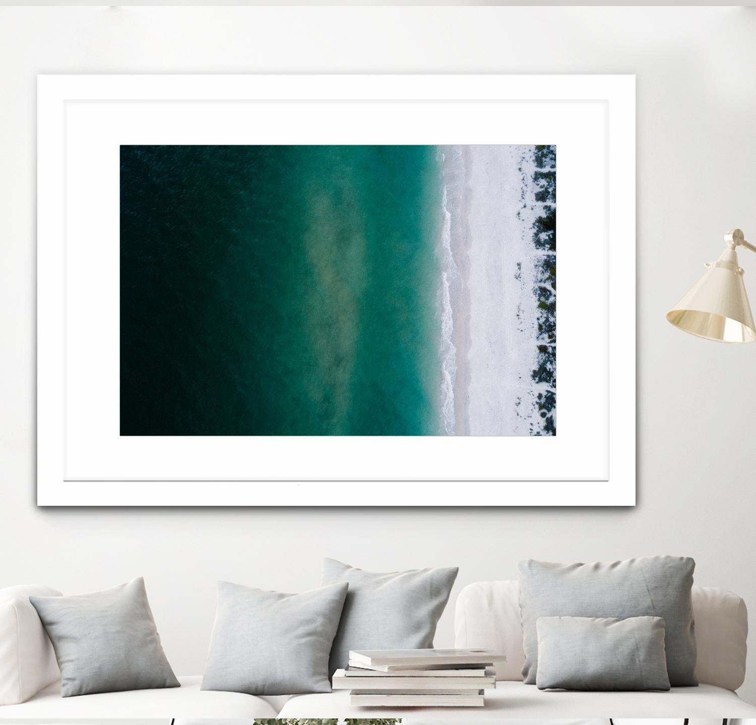 Shoreline by Pexels on GIANT ART - white sea scene