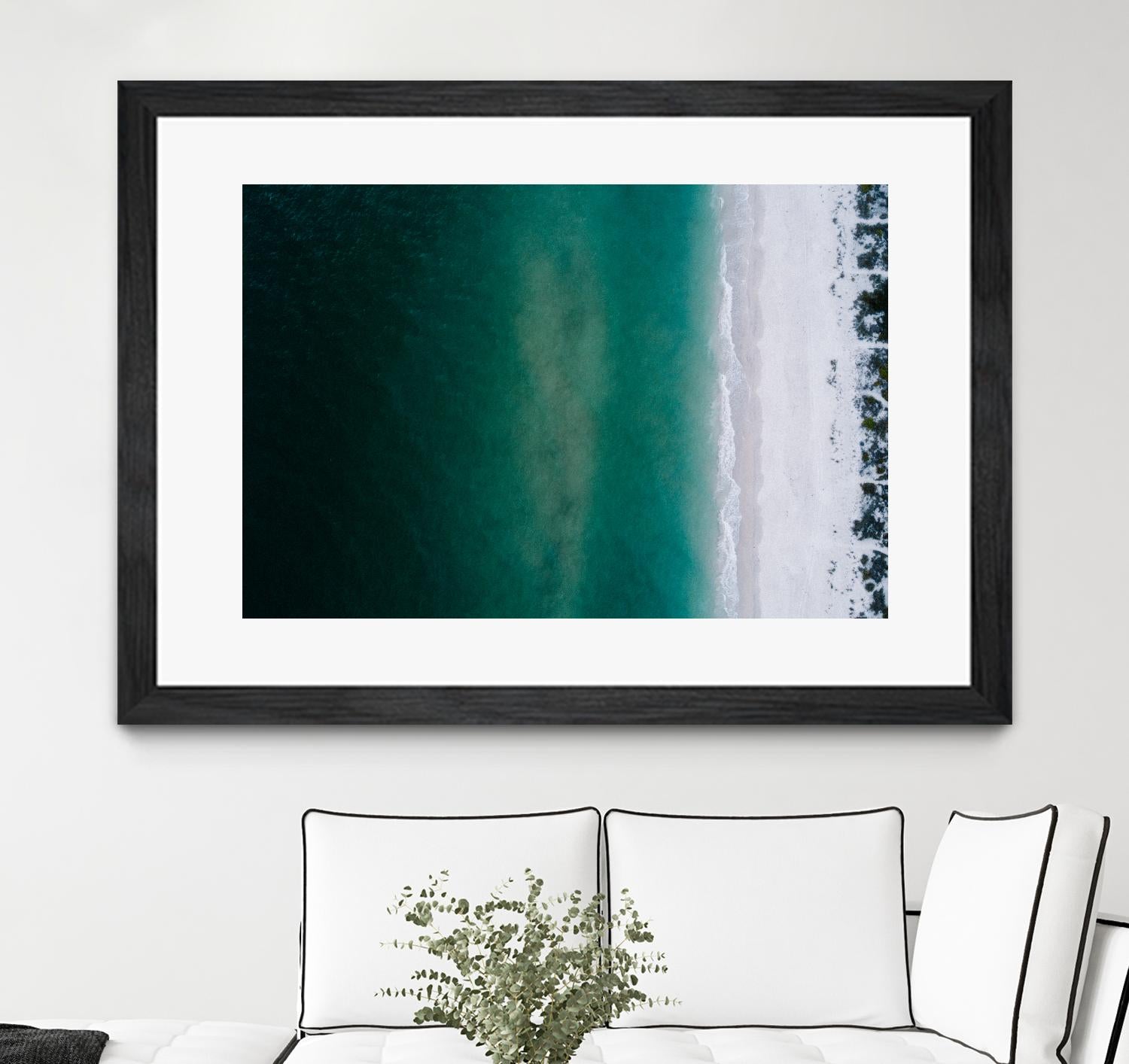 Shoreline by Pexels on GIANT ART - white sea scene