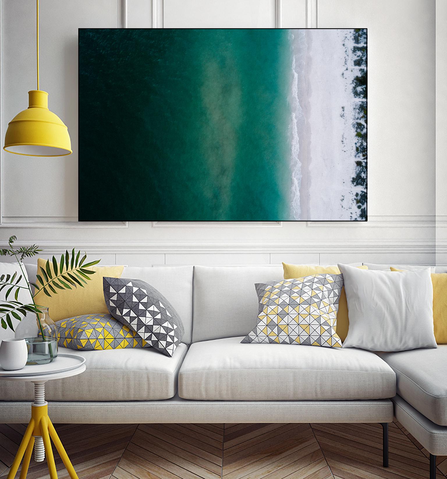 Shoreline by Pexels on GIANT ART - white sea scene