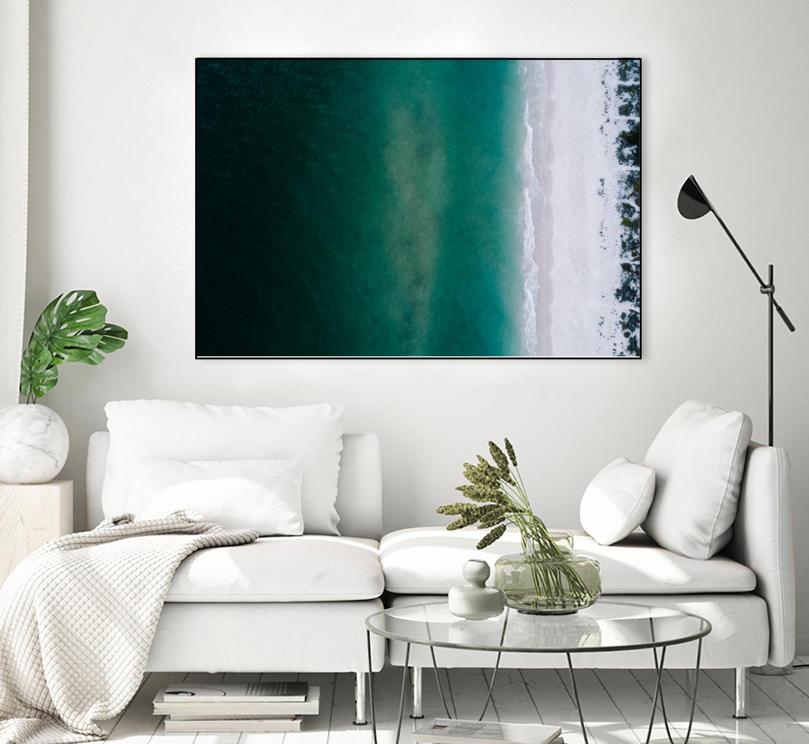 Shoreline by Pexels on GIANT ART - white sea scene