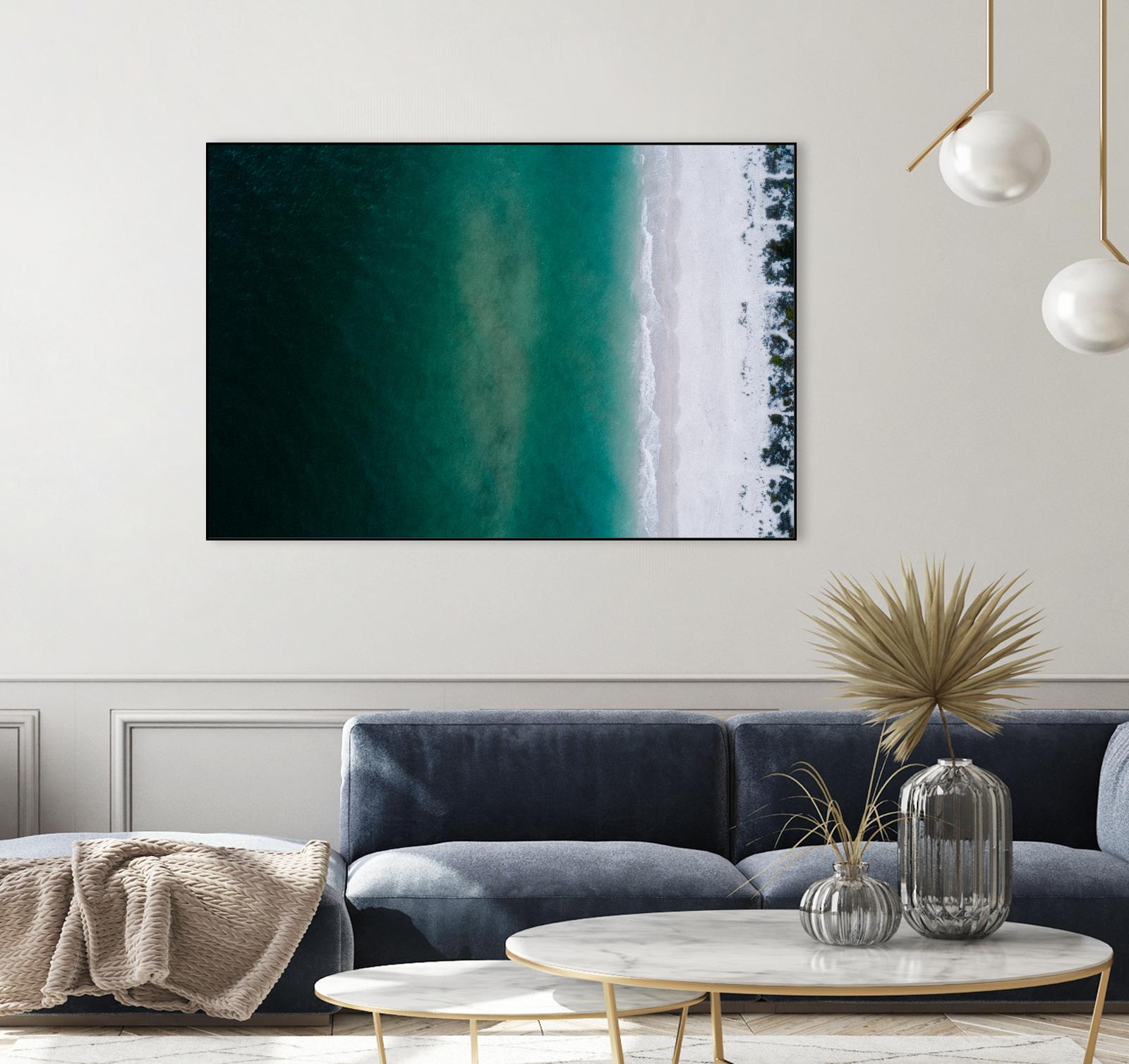 Shoreline by Pexels on GIANT ART - white sea scene