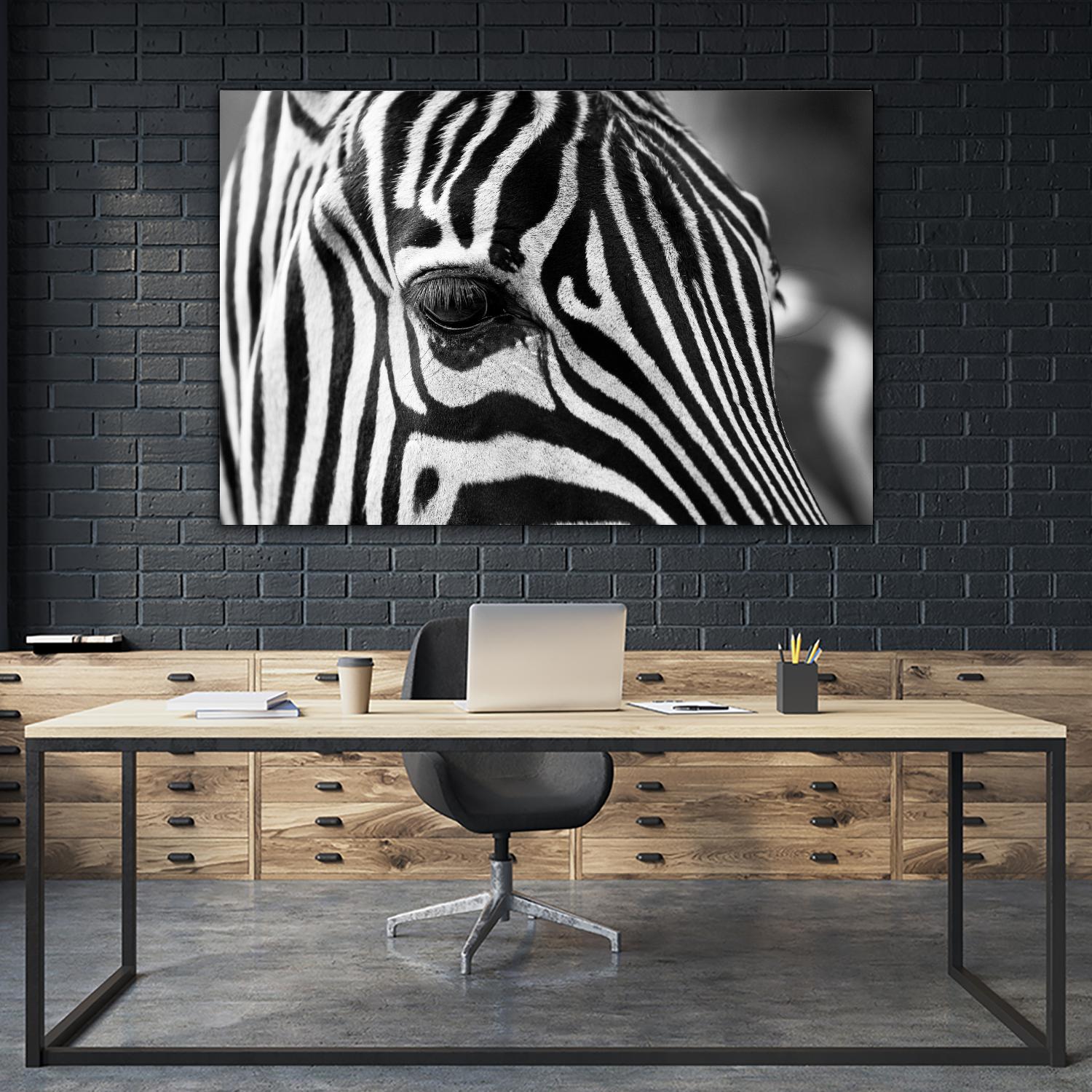 Zoomed Zebra by Pexels on GIANT ART - white animals