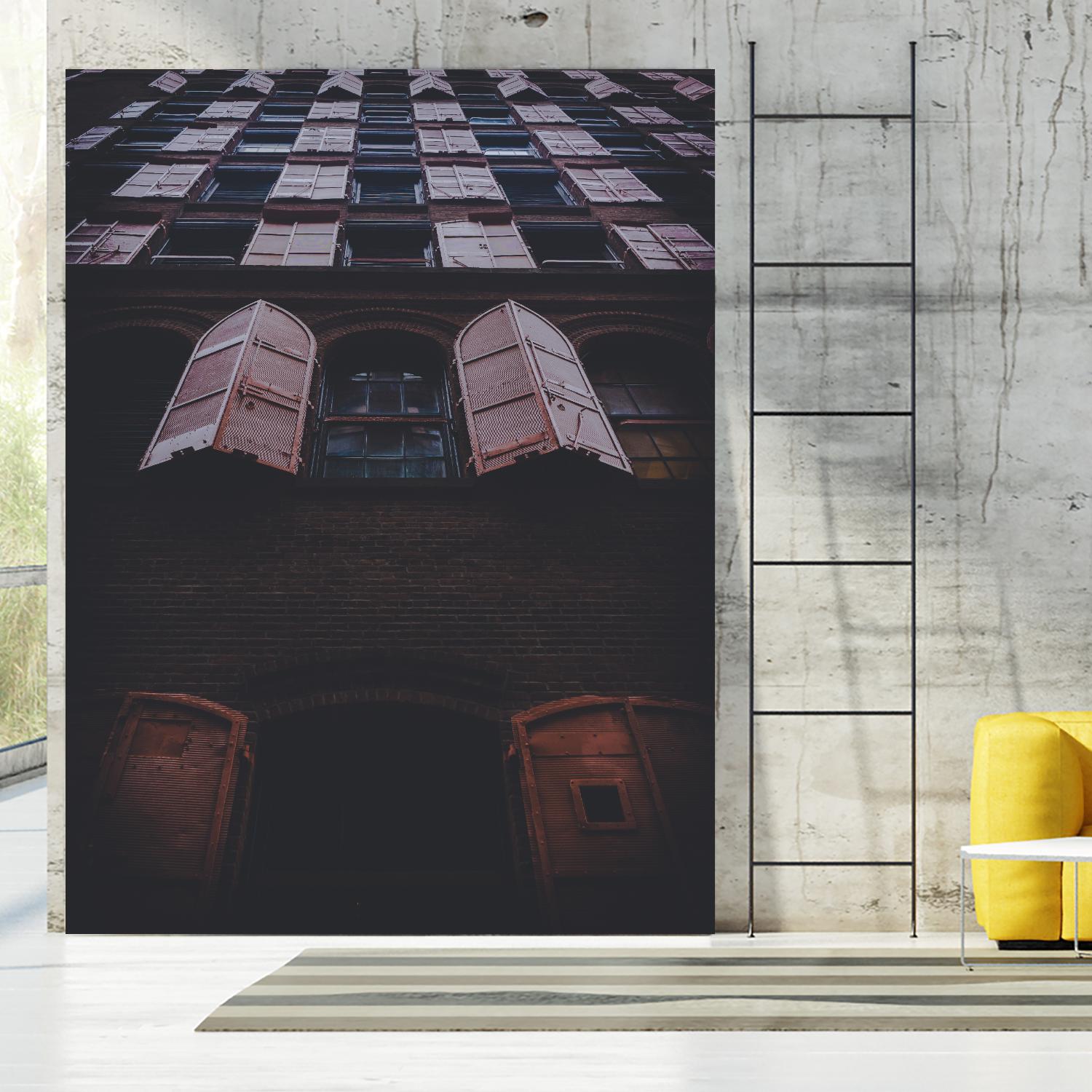 Windows IV by Pexels on GIANT ART - black architectural