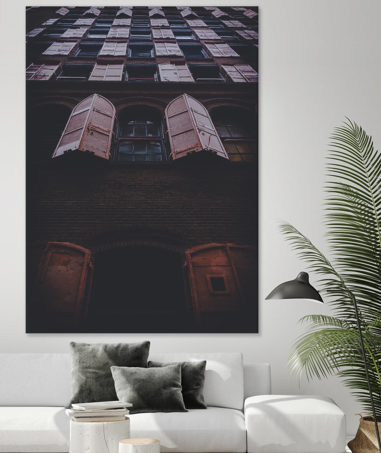 Windows IV by Pexels on GIANT ART - black architectural