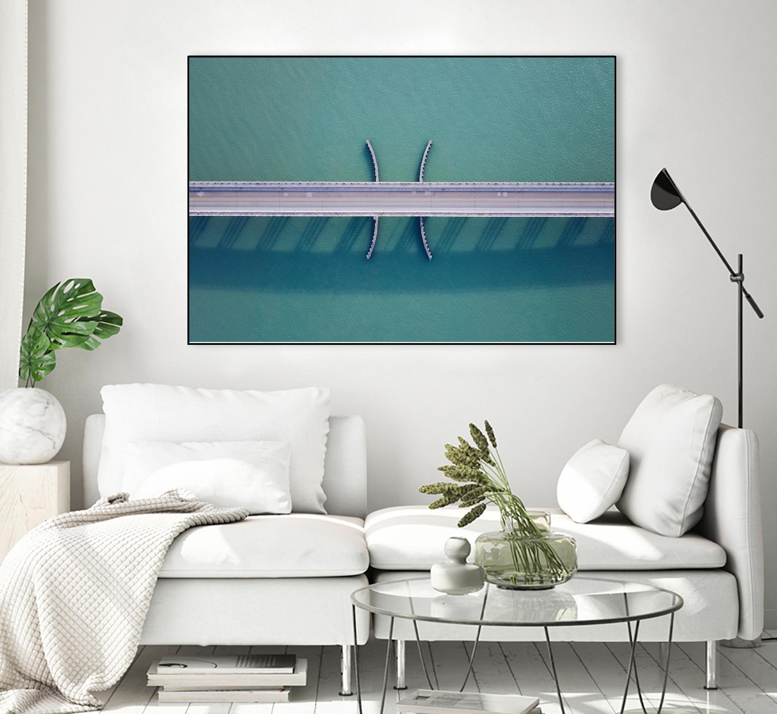 Bridge by Pexels on GIANT ART - grey architectural