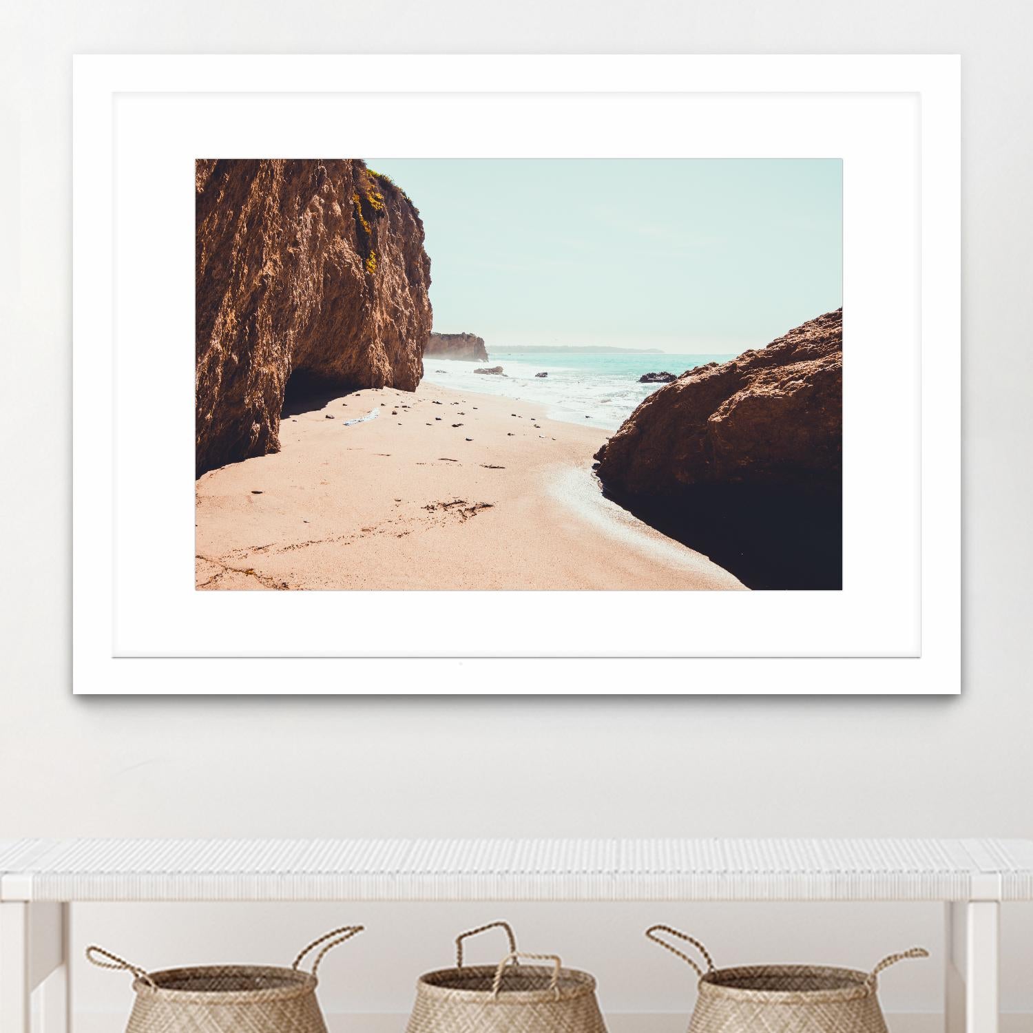 Perfect day by Pexels on GIANT ART - beige sea scene