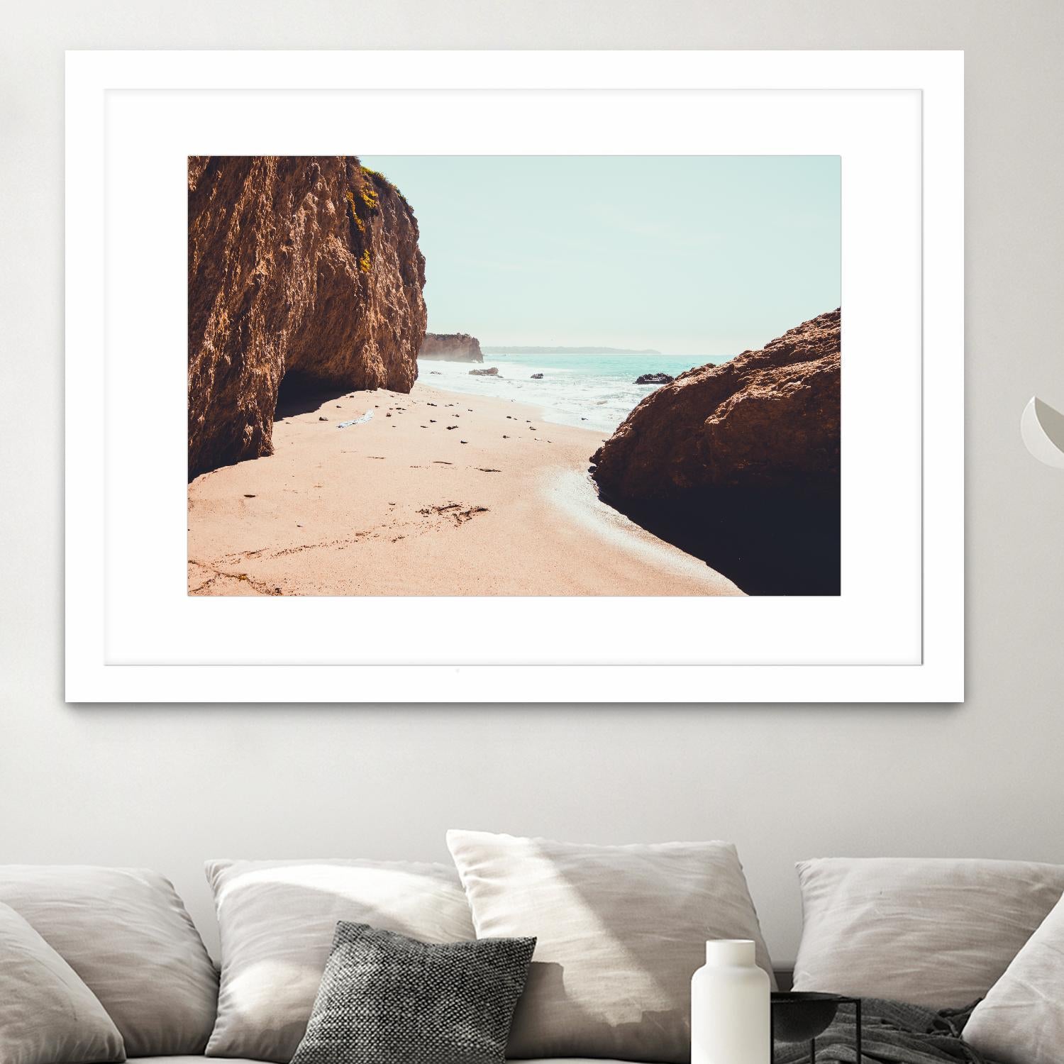 Perfect day by Pexels on GIANT ART - beige sea scene