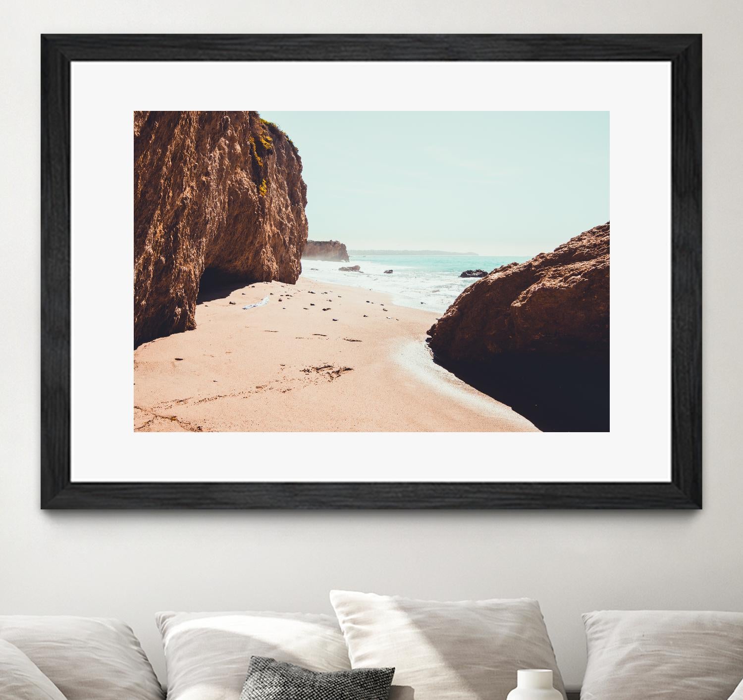 Perfect day by Pexels on GIANT ART - beige sea scene