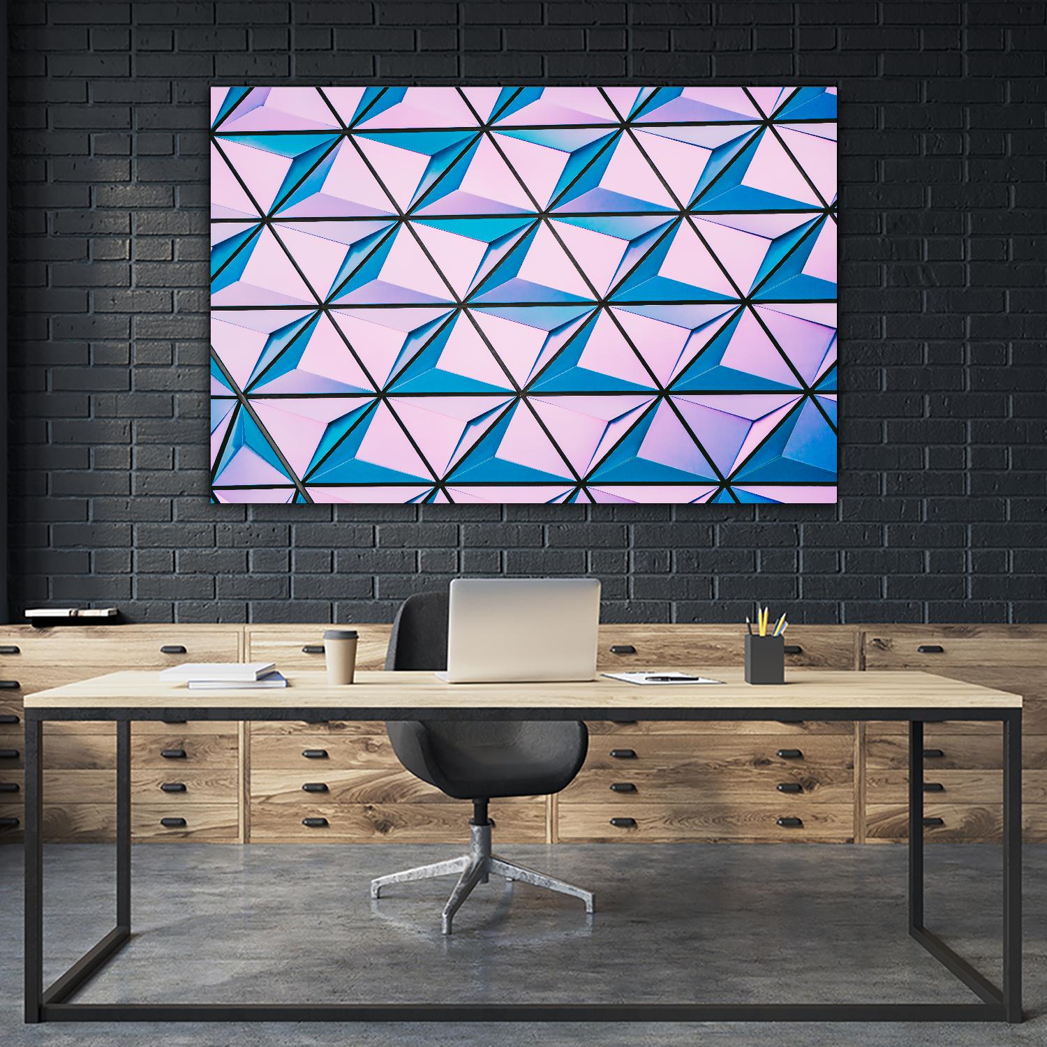 Geometrical Design by Pexels on GIANT ART - blue photo art