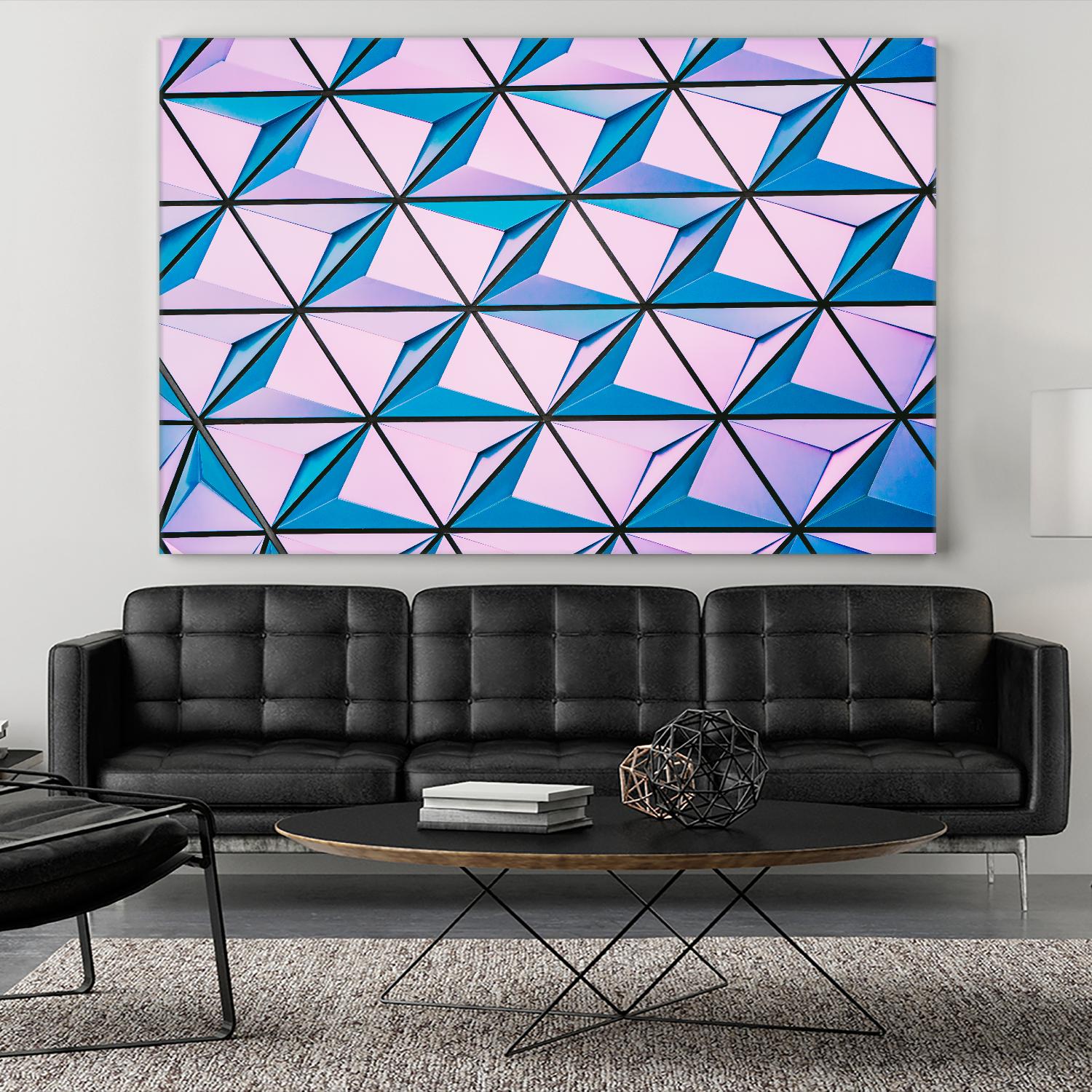 Geometrical Design by Pexels on GIANT ART - blue photo art