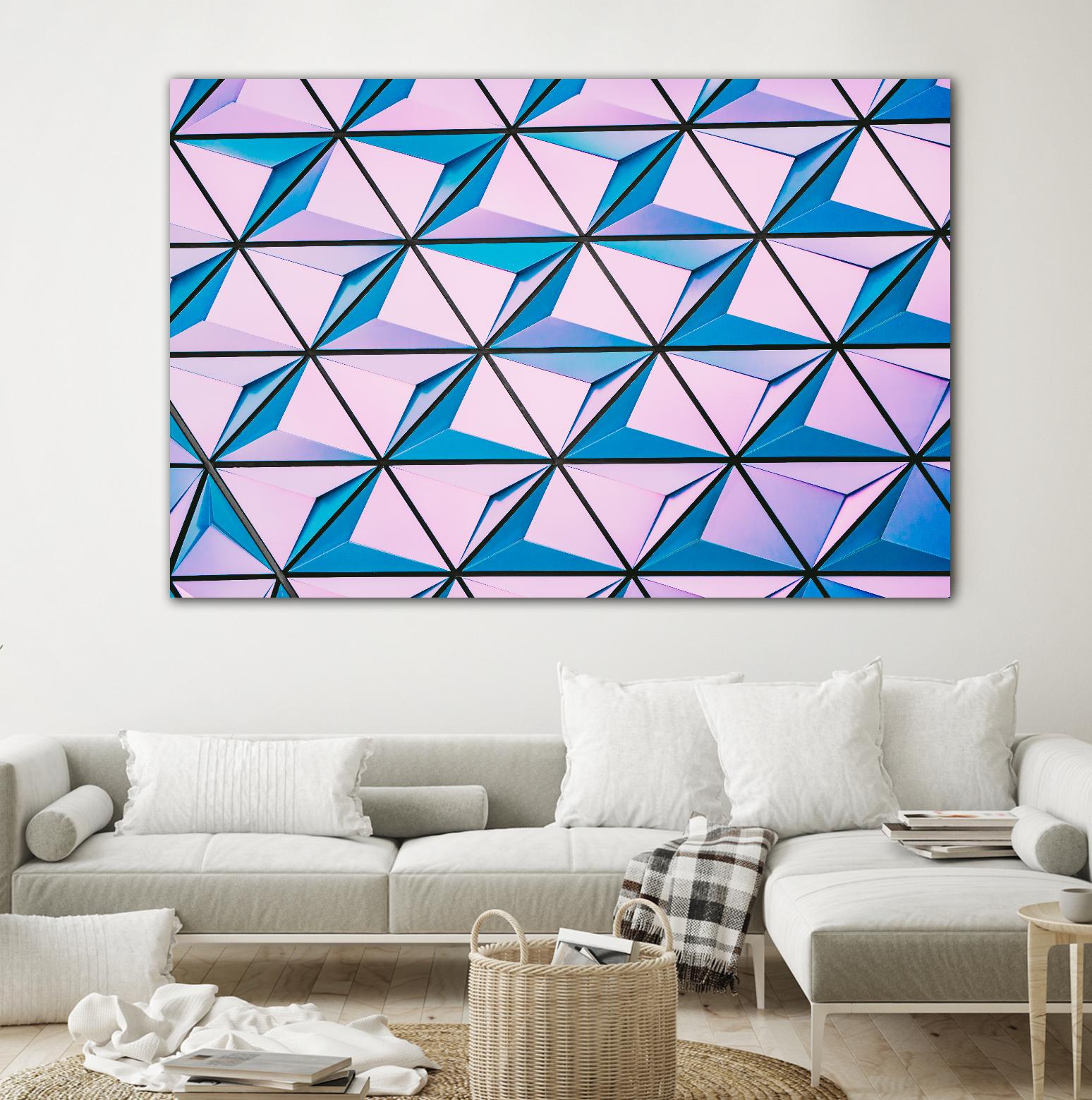 Geometrical Design by Pexels on GIANT ART - blue photo art