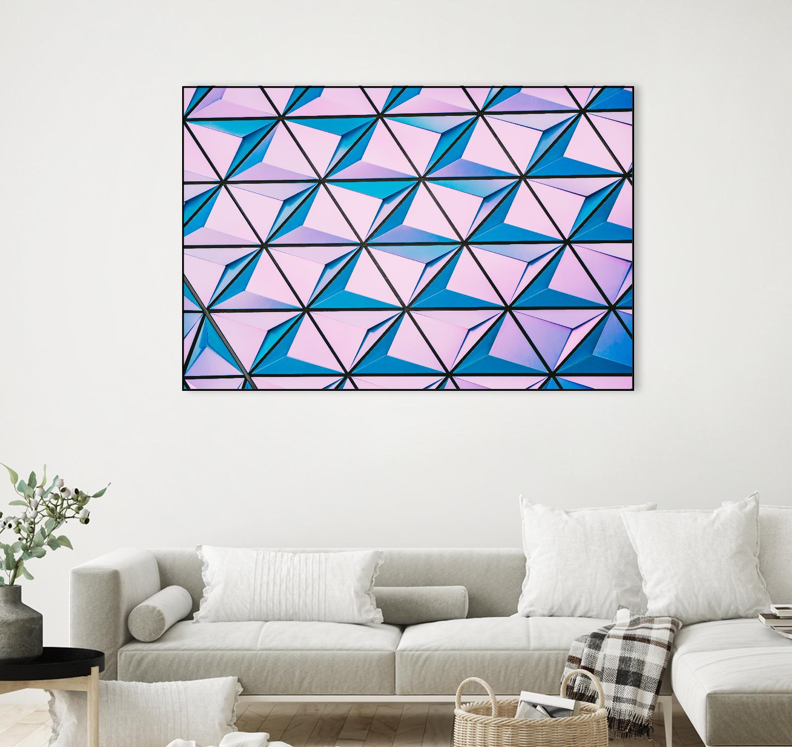 Geometrical Design by Pexels on GIANT ART - blue photo art