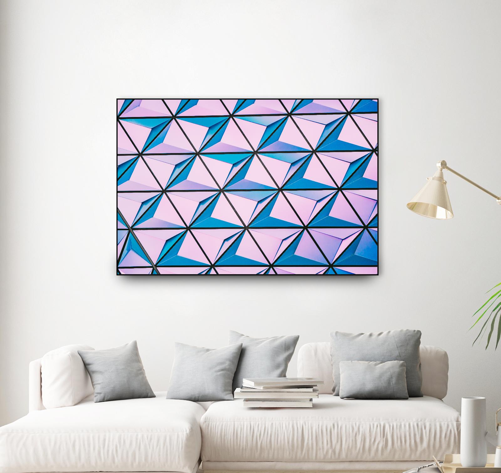 Geometrical Design by Pexels on GIANT ART - blue photo art