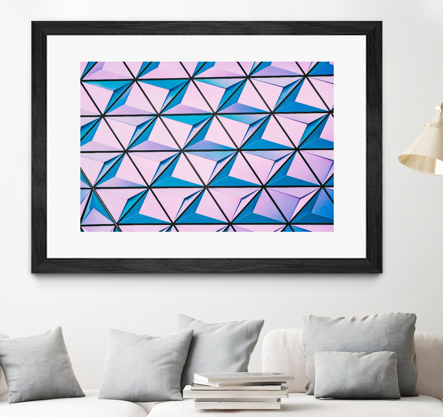 Geometrical Design by Pexels on GIANT ART - blue photo art