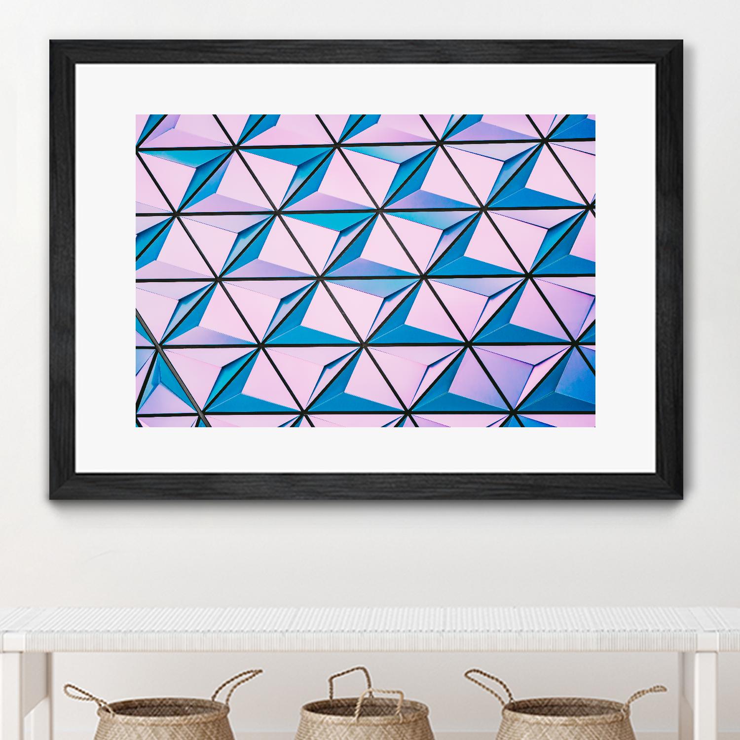 Geometrical Design by Pexels on GIANT ART - blue photo art