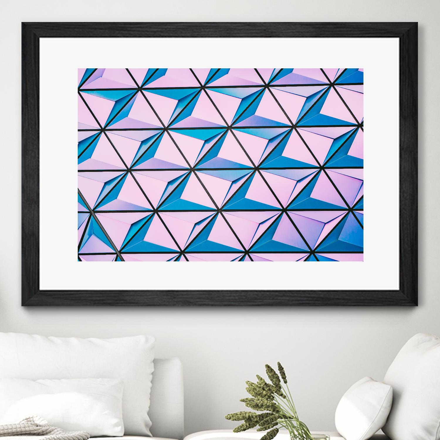 Geometrical Design by Pexels on GIANT ART - blue photo art