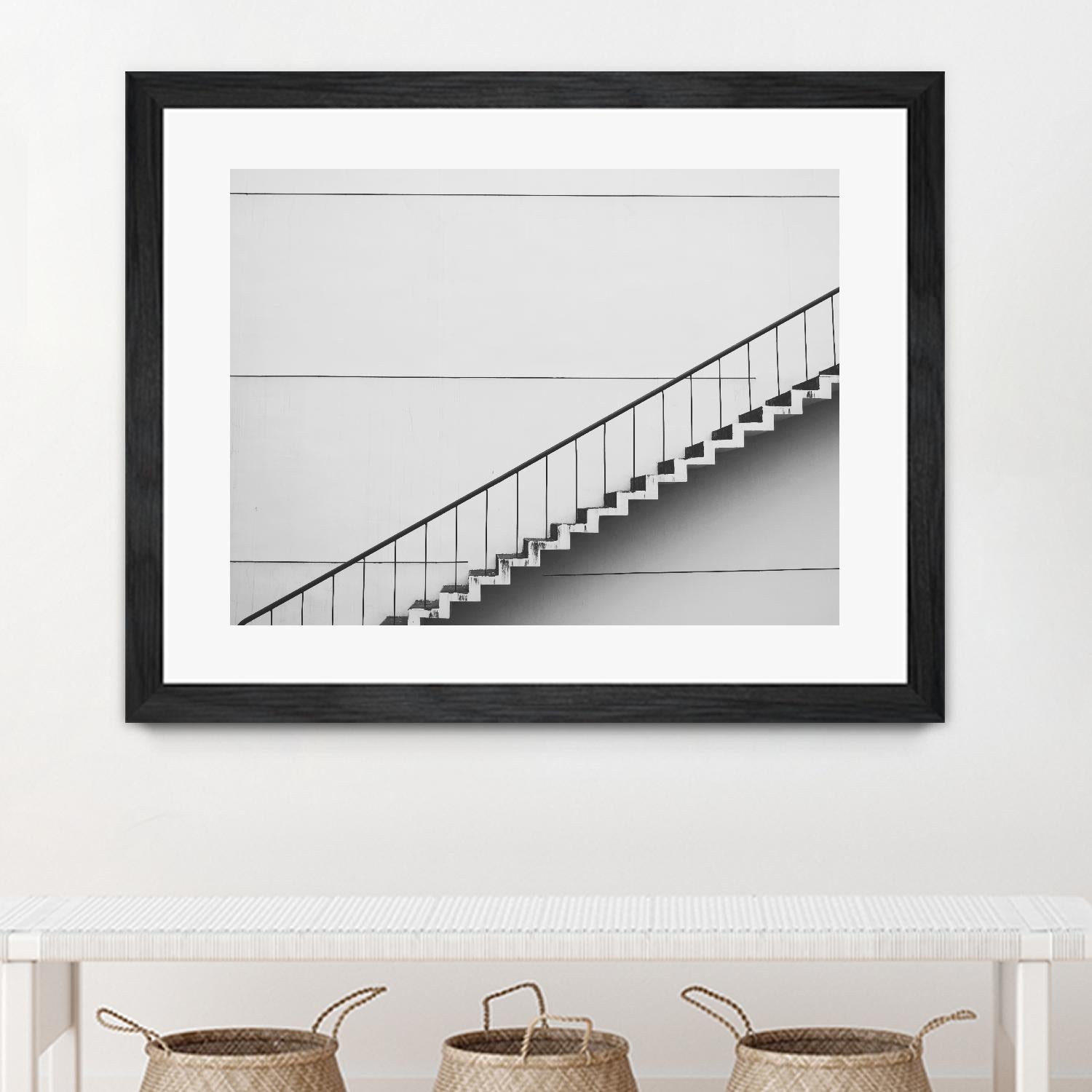 Diagonal Staircase by Pexels on GIANT ART - white photo art