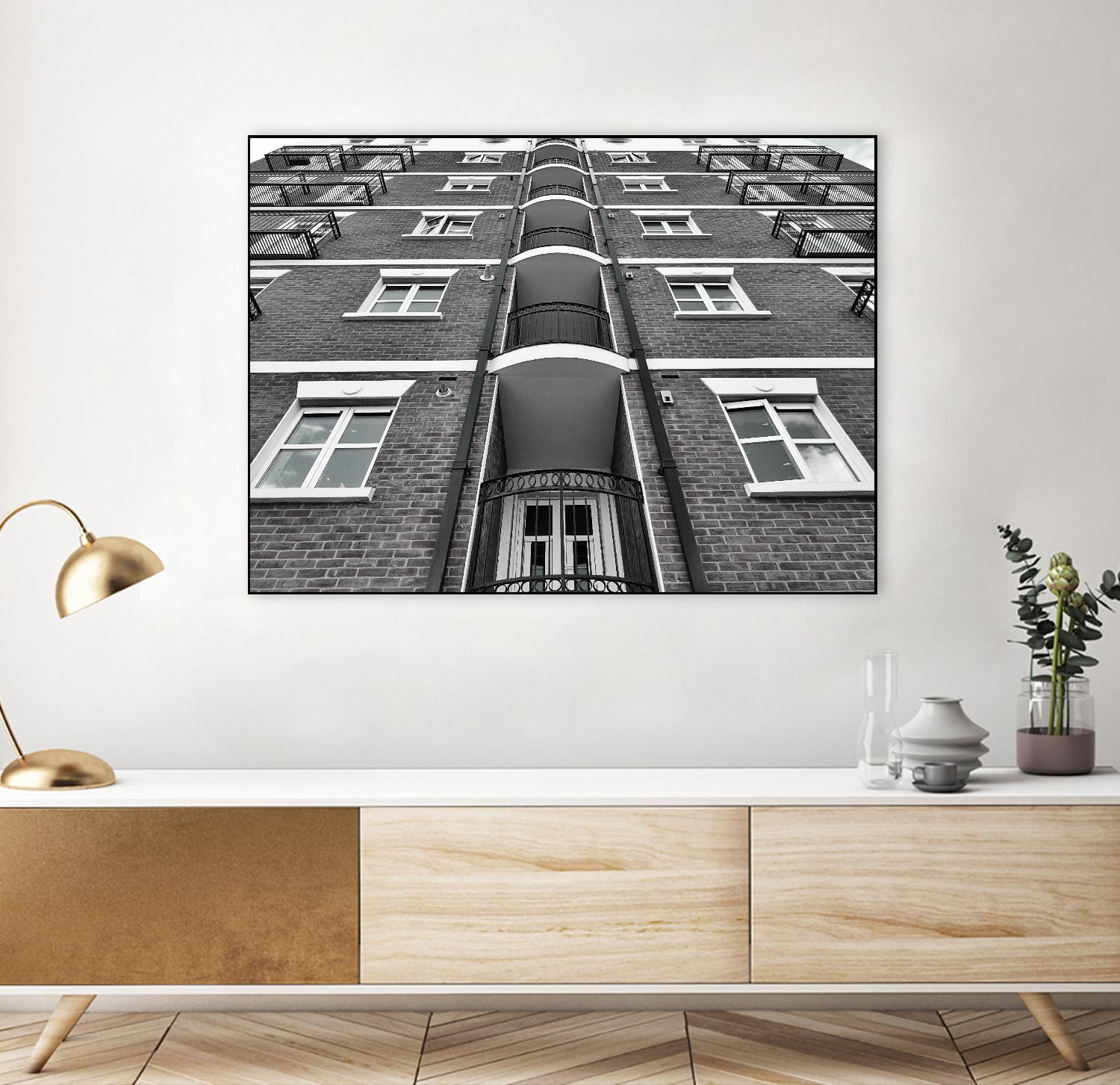 Façade VII by Pexels on GIANT ART - white architectural