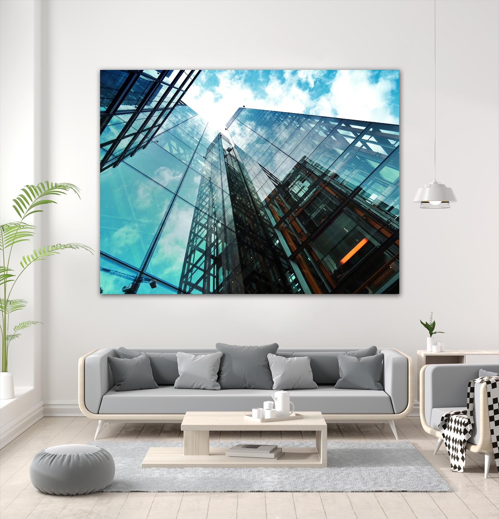 Skyline blue sky by Pexels on GIANT ART - white architectural