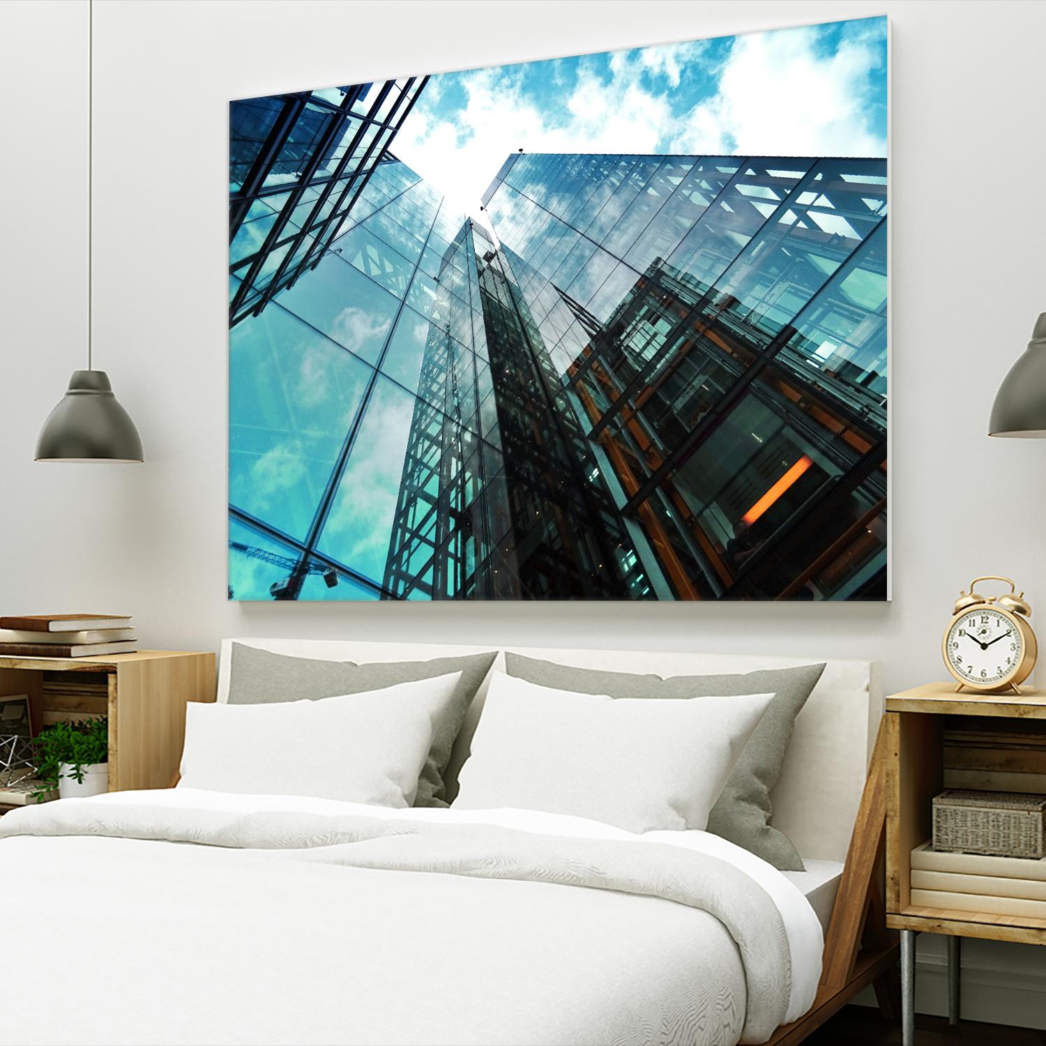 Skyline blue sky by Pexels on GIANT ART - white architectural