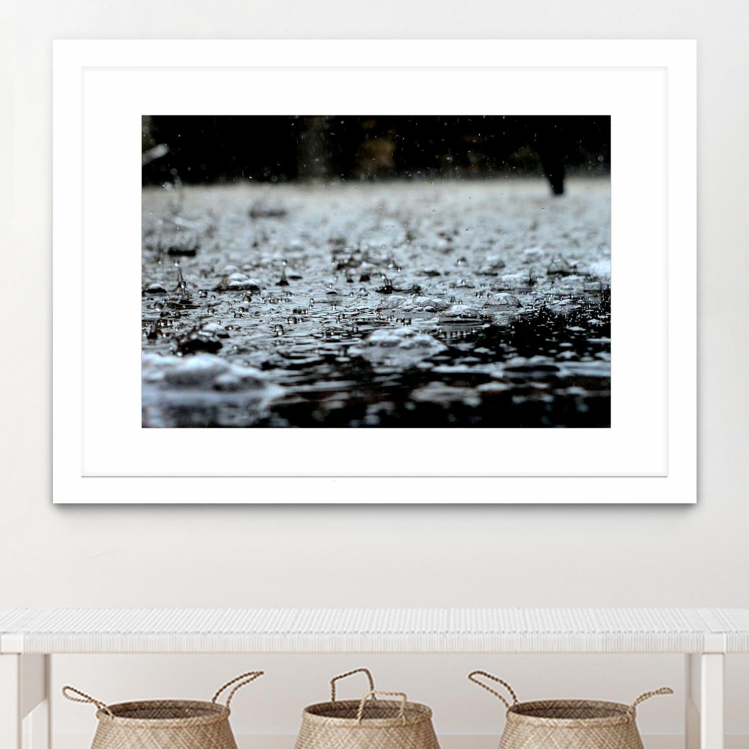 It's raining outside by Pexels on GIANT ART - grey photo art