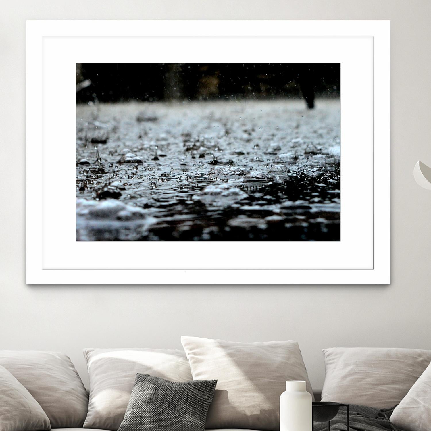 It's raining outside by Pexels on GIANT ART - grey photo art