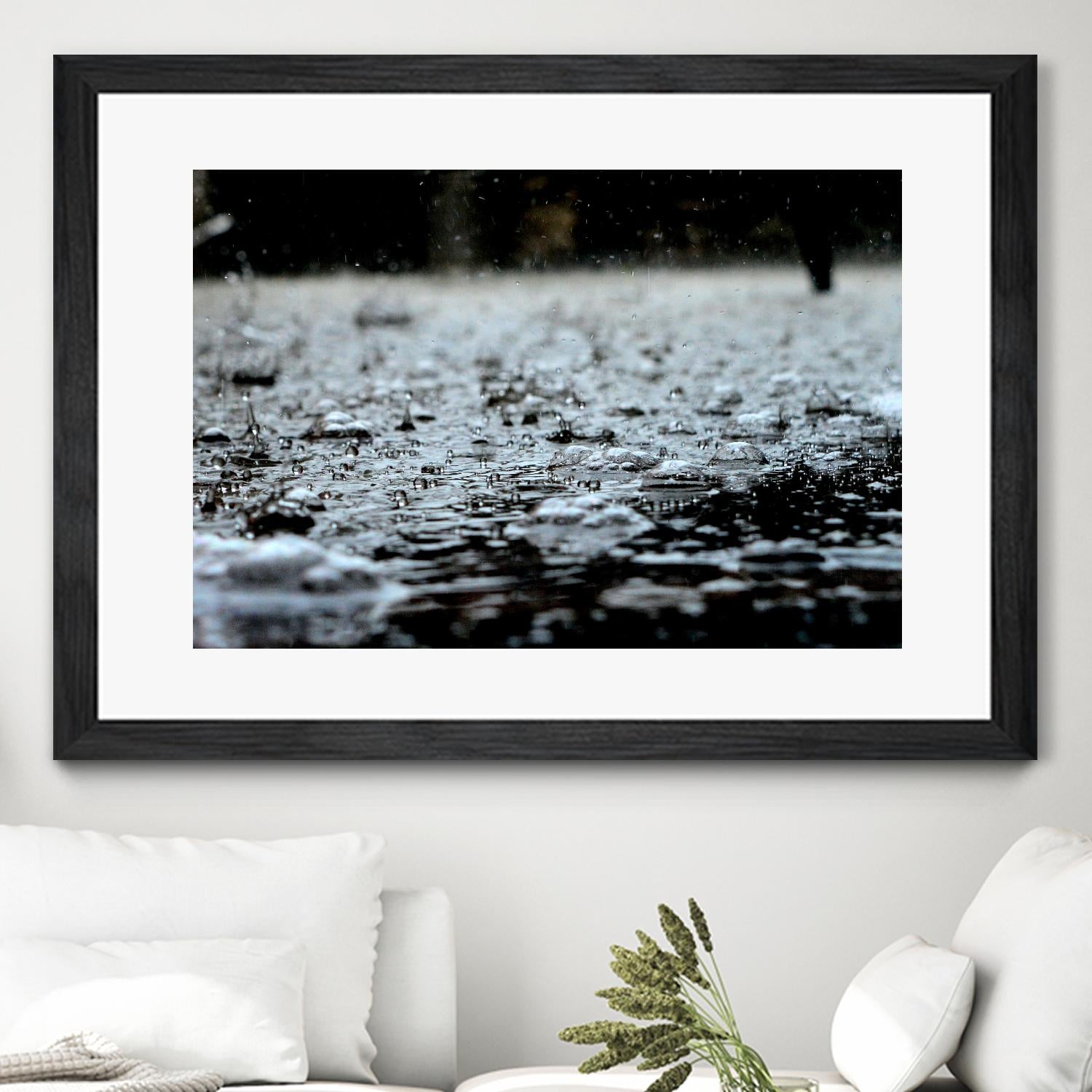 It's raining outside by Pexels on GIANT ART - grey photo art
