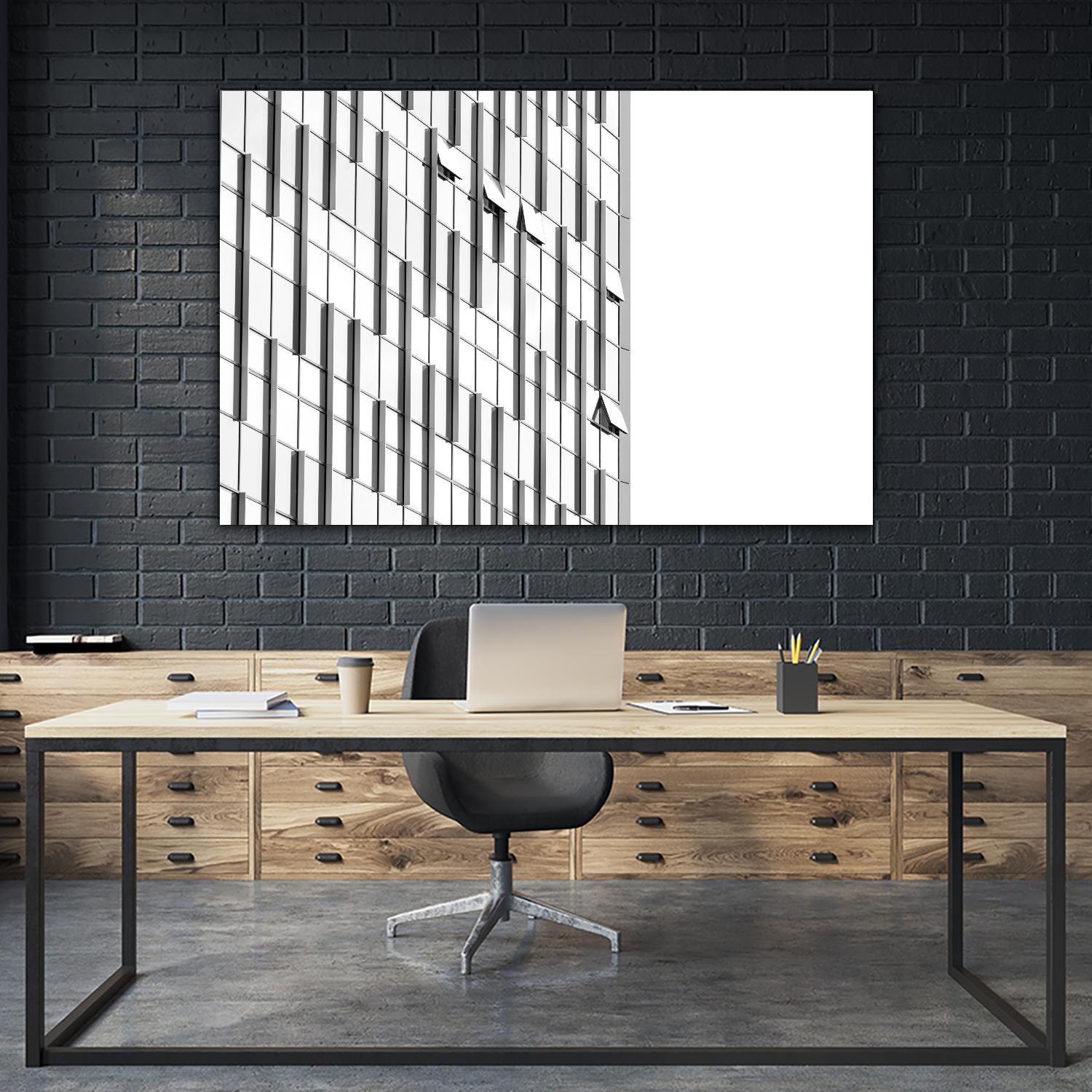 Façade VIII by Pexels on GIANT ART - black architectural