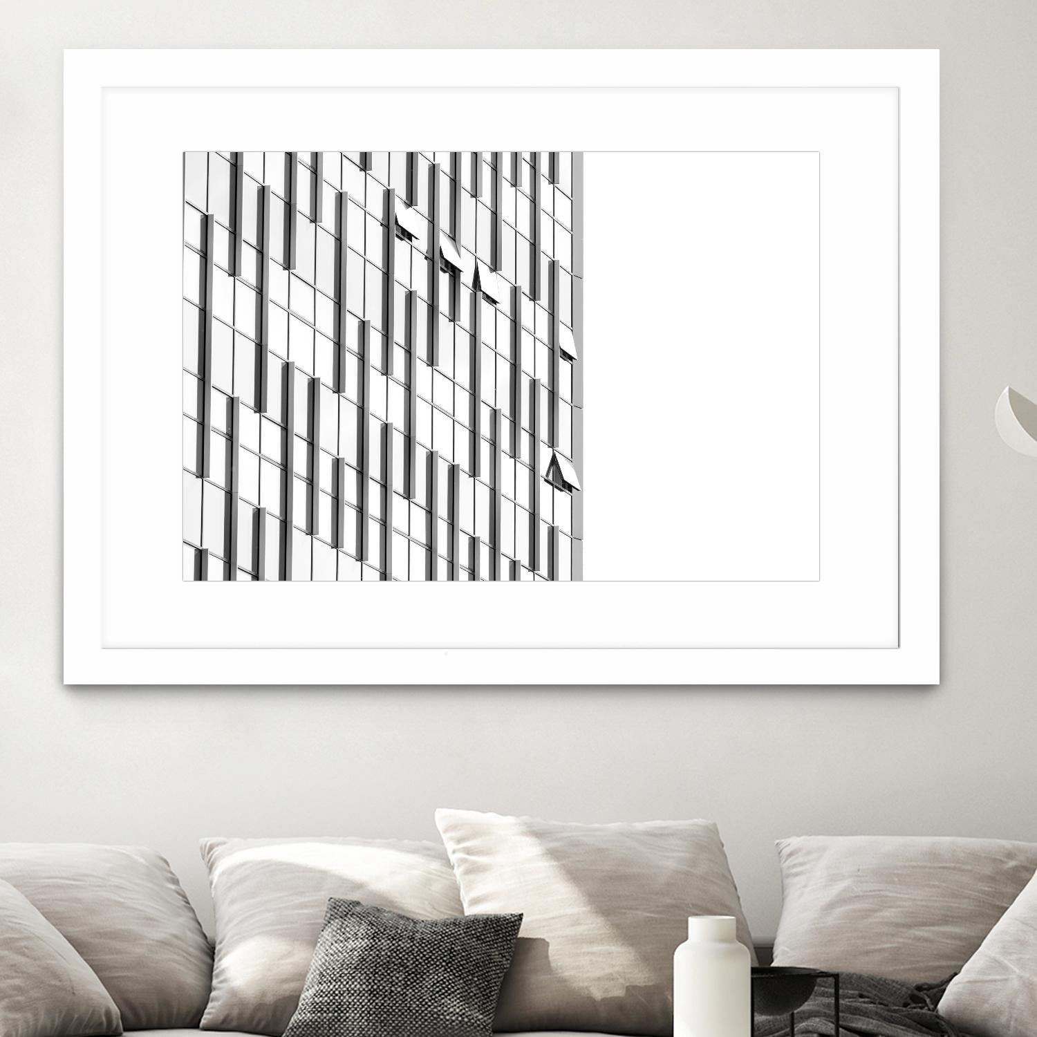 Façade VIII by Pexels on GIANT ART - white architectural