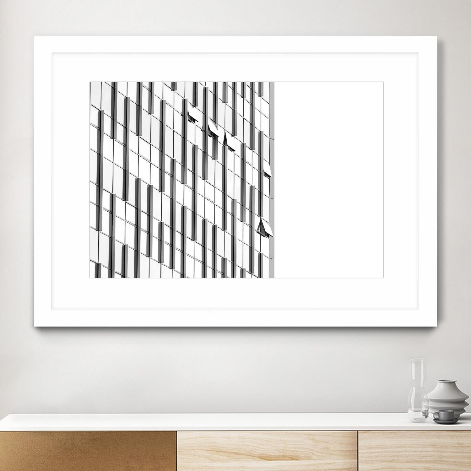 Façade VIII by Pexels on GIANT ART - white architectural