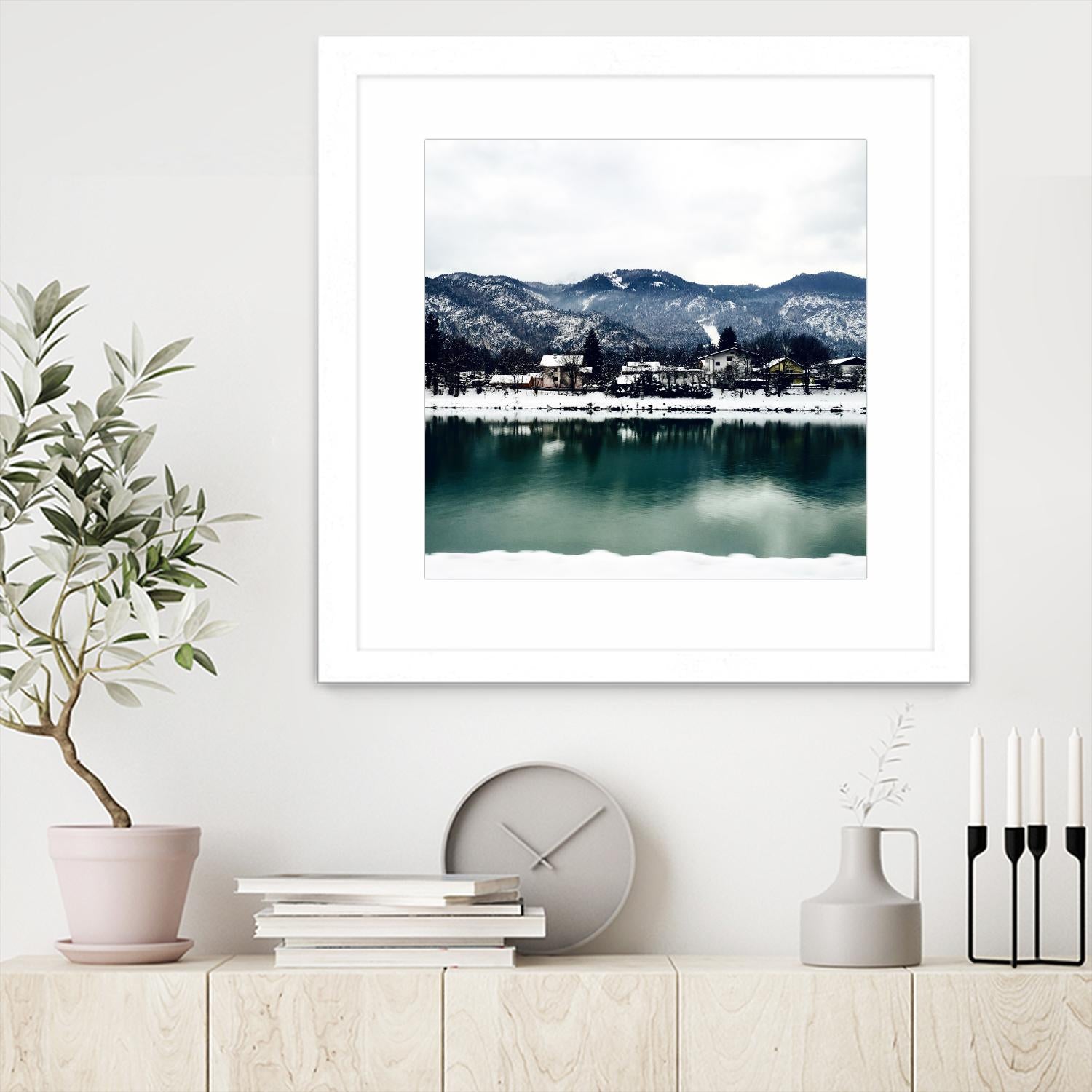 Winter paradise by Pexels on GIANT ART - green landscape