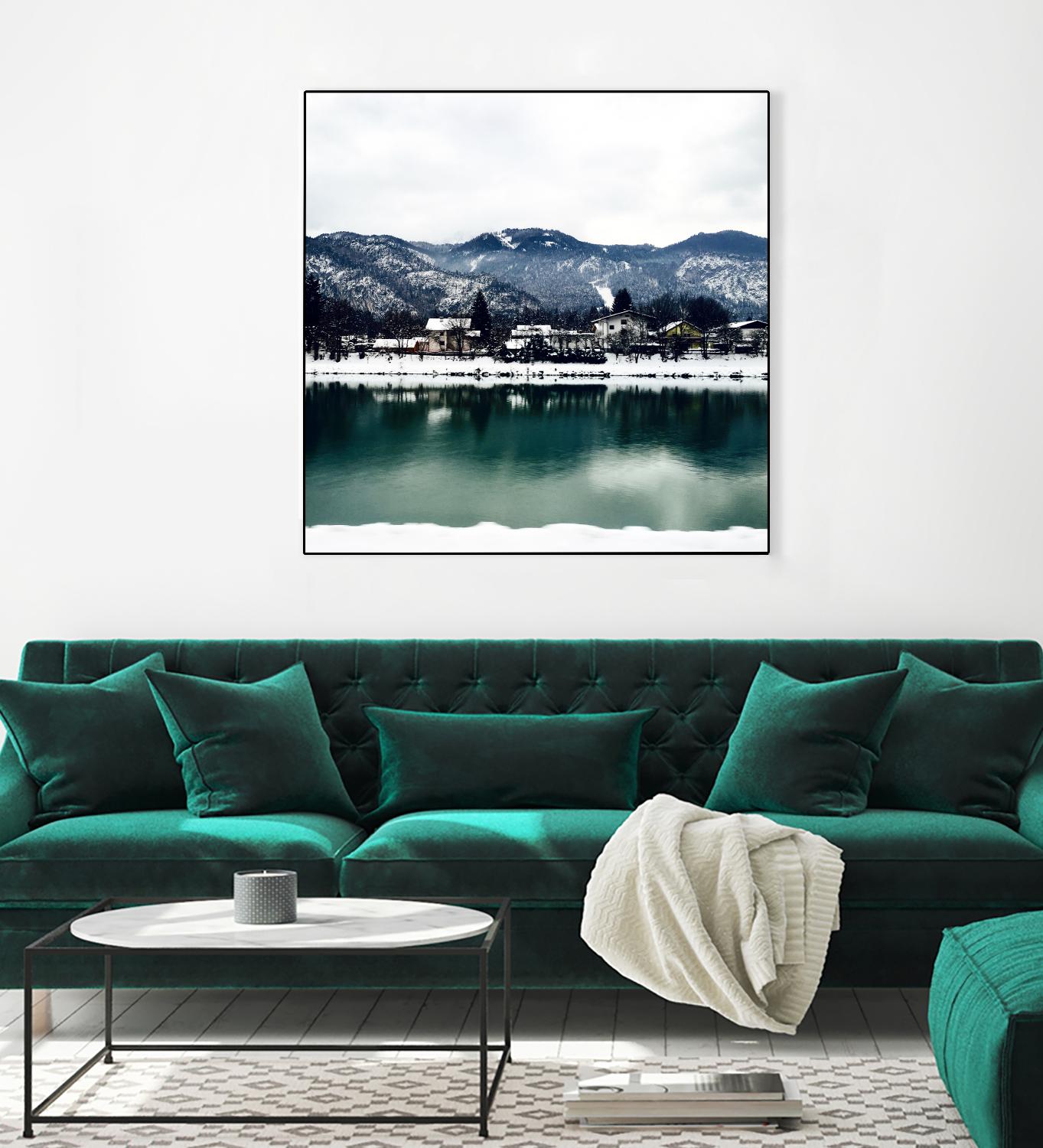 Winter paradise by Pexels on GIANT ART - green landscape