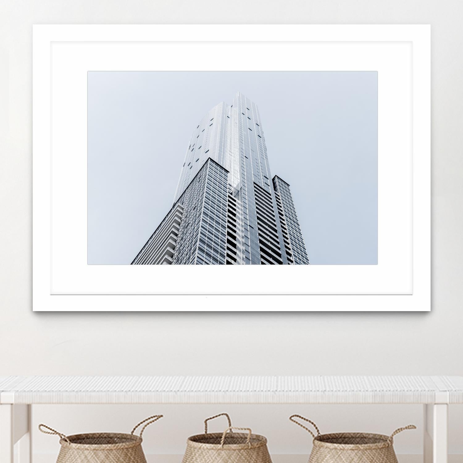 Up to the sky by Pexels on GIANT ART - white architectural