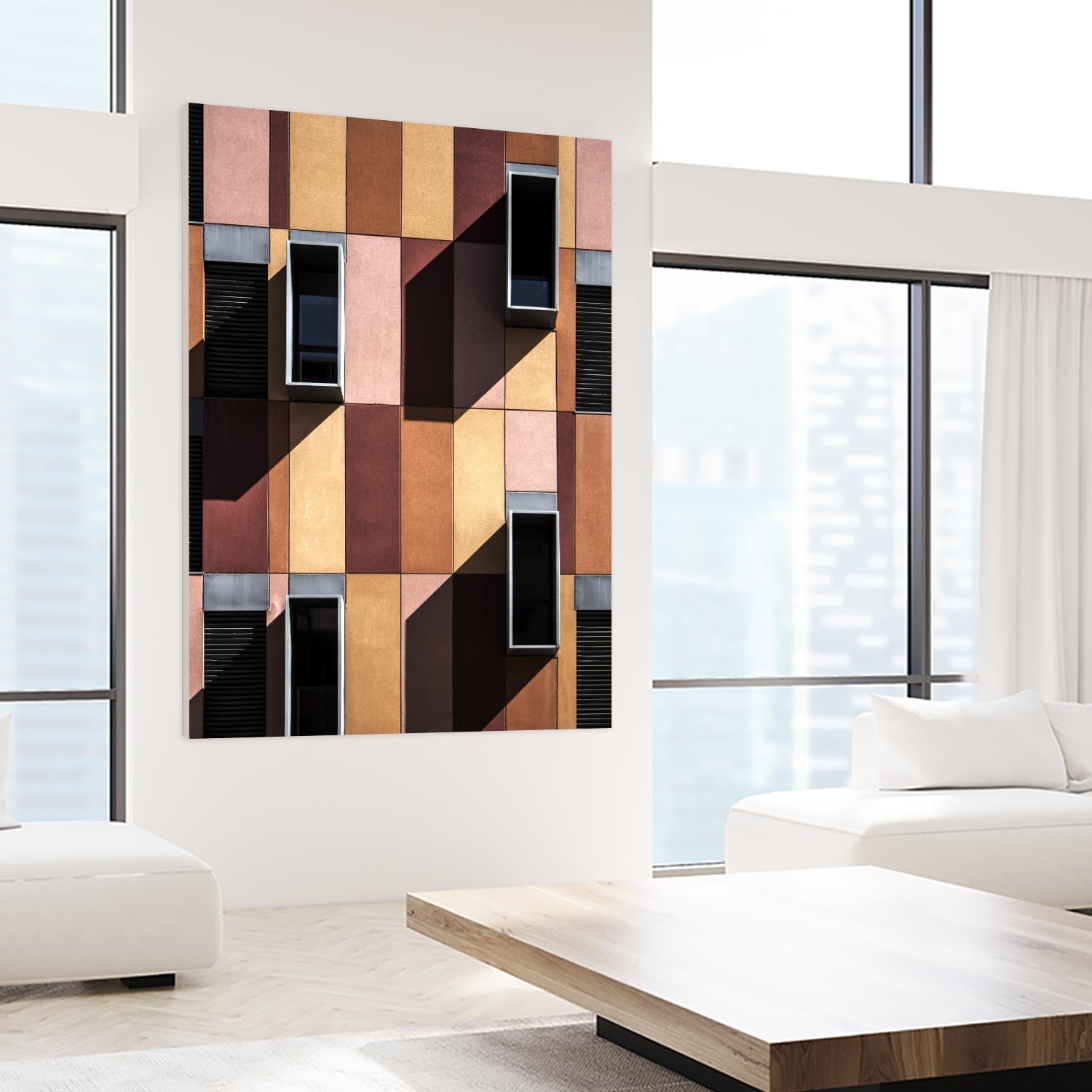 Façade IX by Pexels on GIANT ART - black architectural