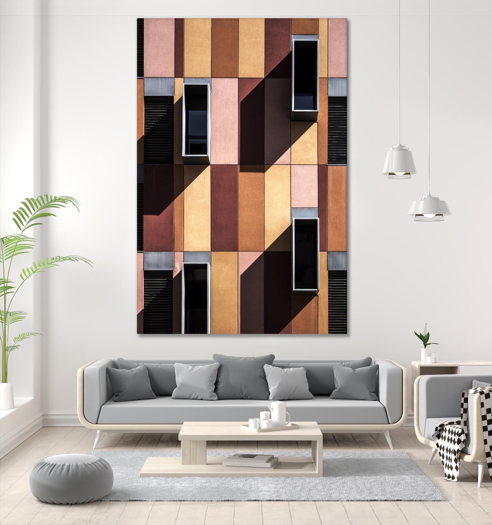 Façade IX by Pexels on GIANT ART - black architectural