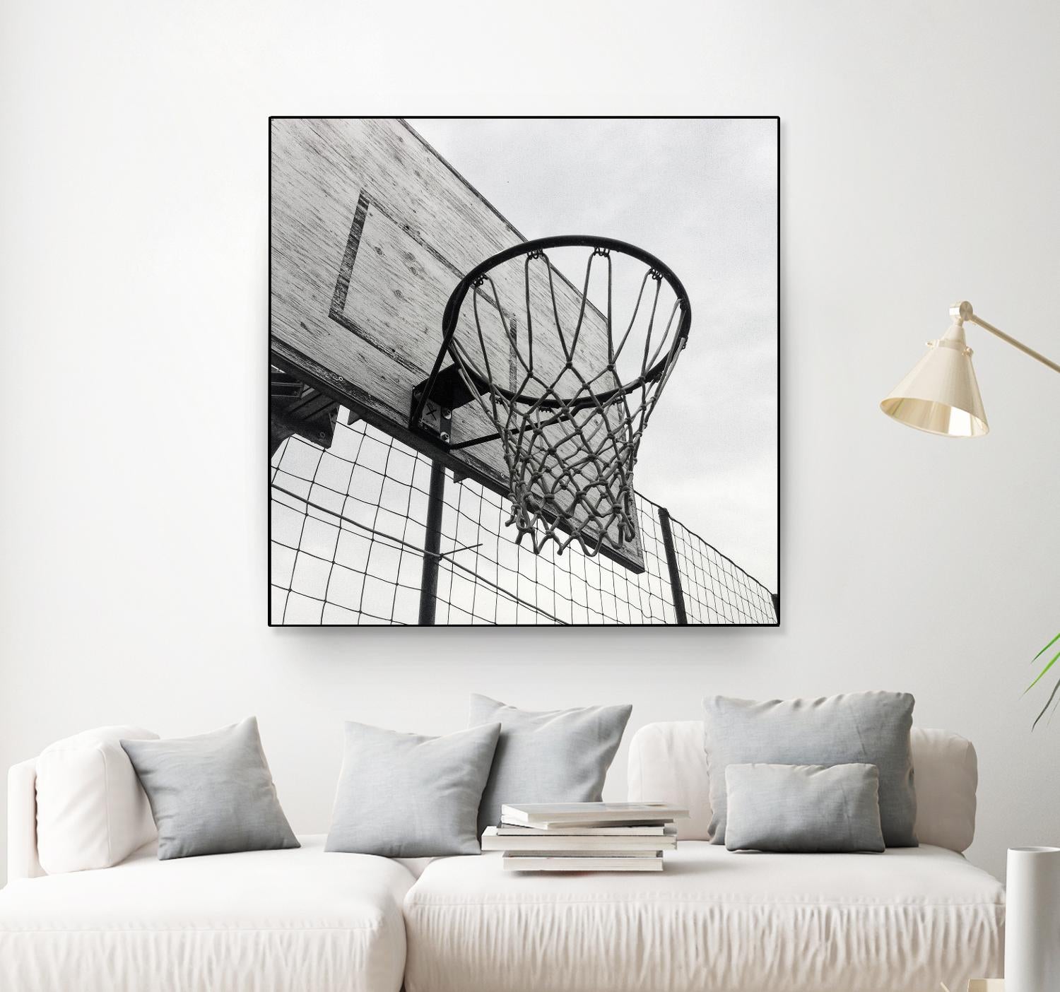 Basket Hoop by Pexels on GIANT ART - black sport