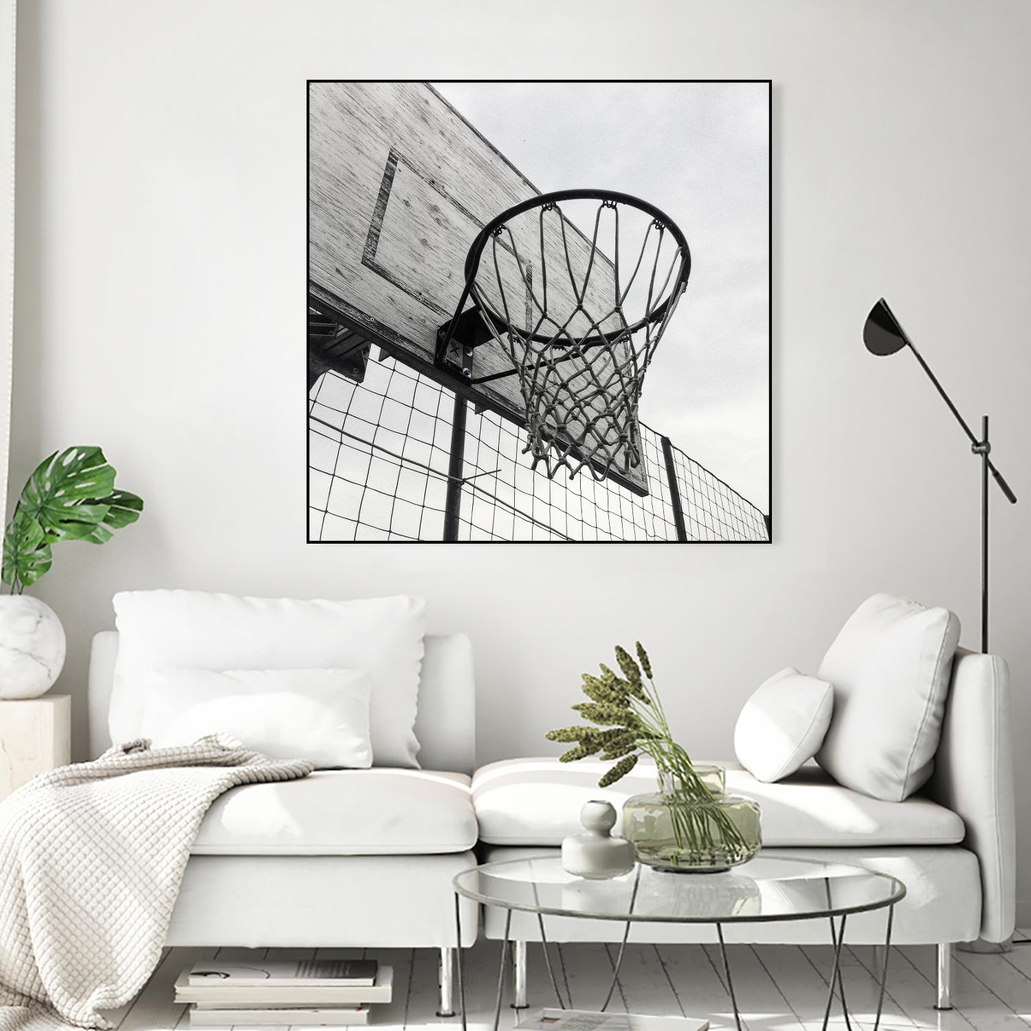 Basket Hoop by Pexels on GIANT ART - black sport
