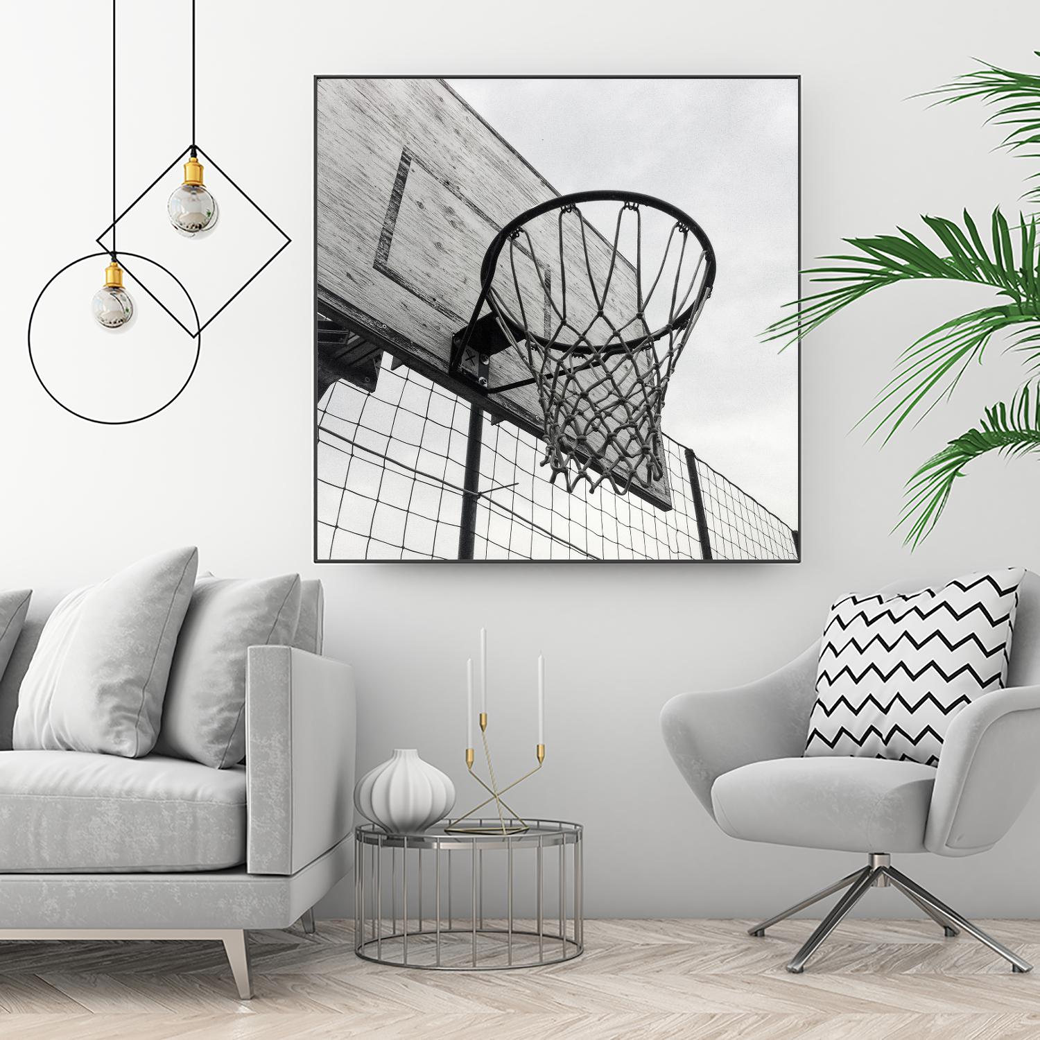 Basket Hoop by Pexels on GIANT ART - black sport