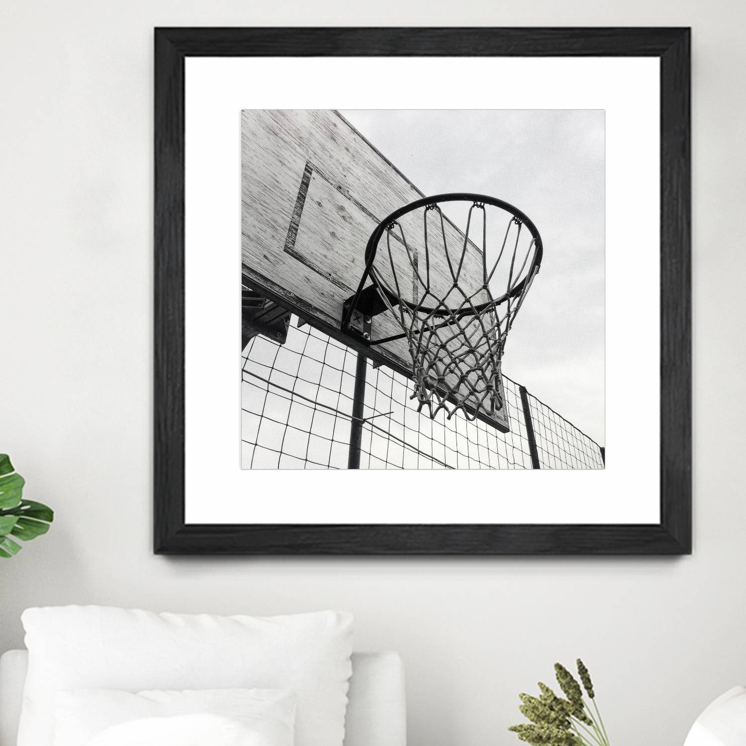 Basket Hoop by Pexels on GIANT ART - black sport