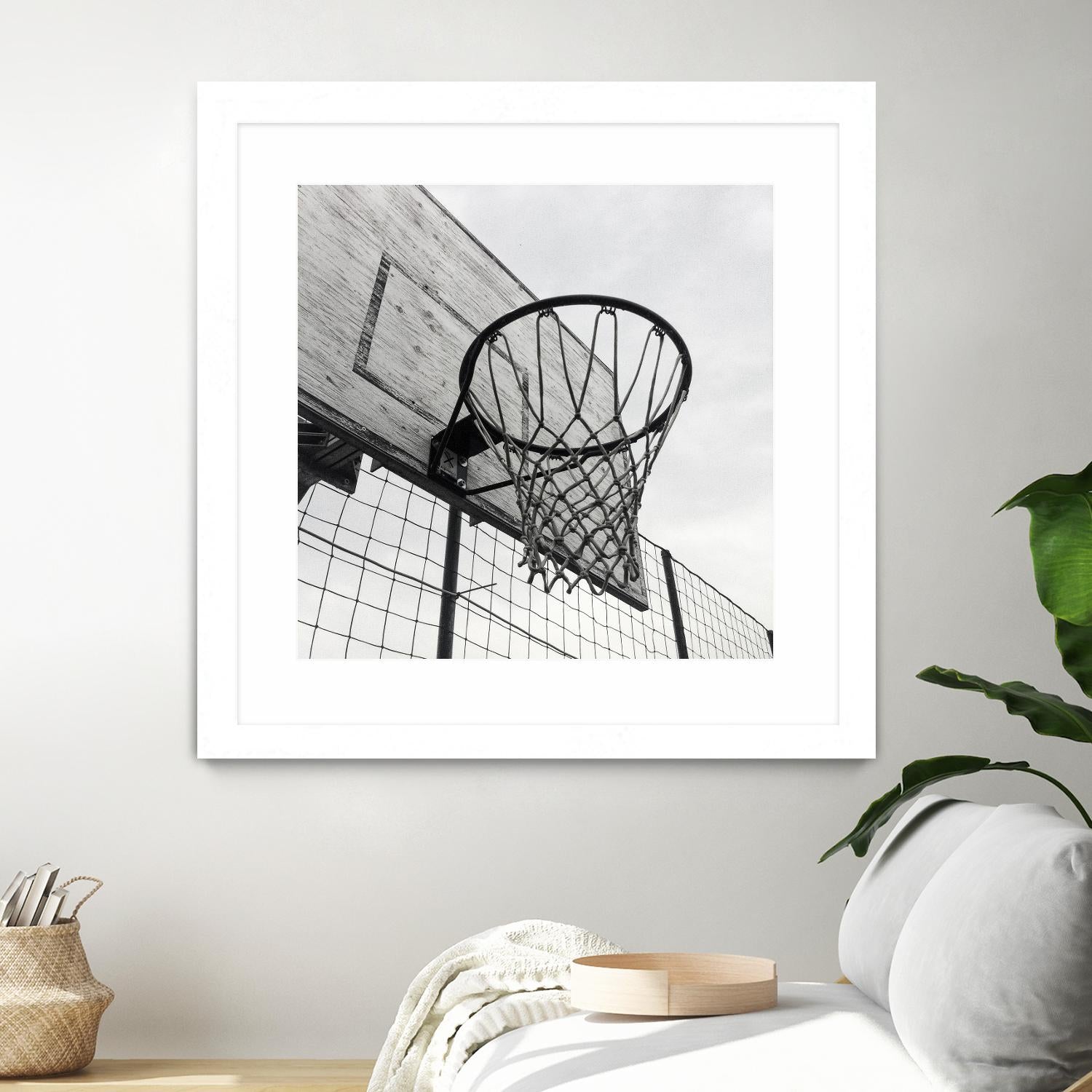 Basket Hoop by Pexels on GIANT ART - black sport