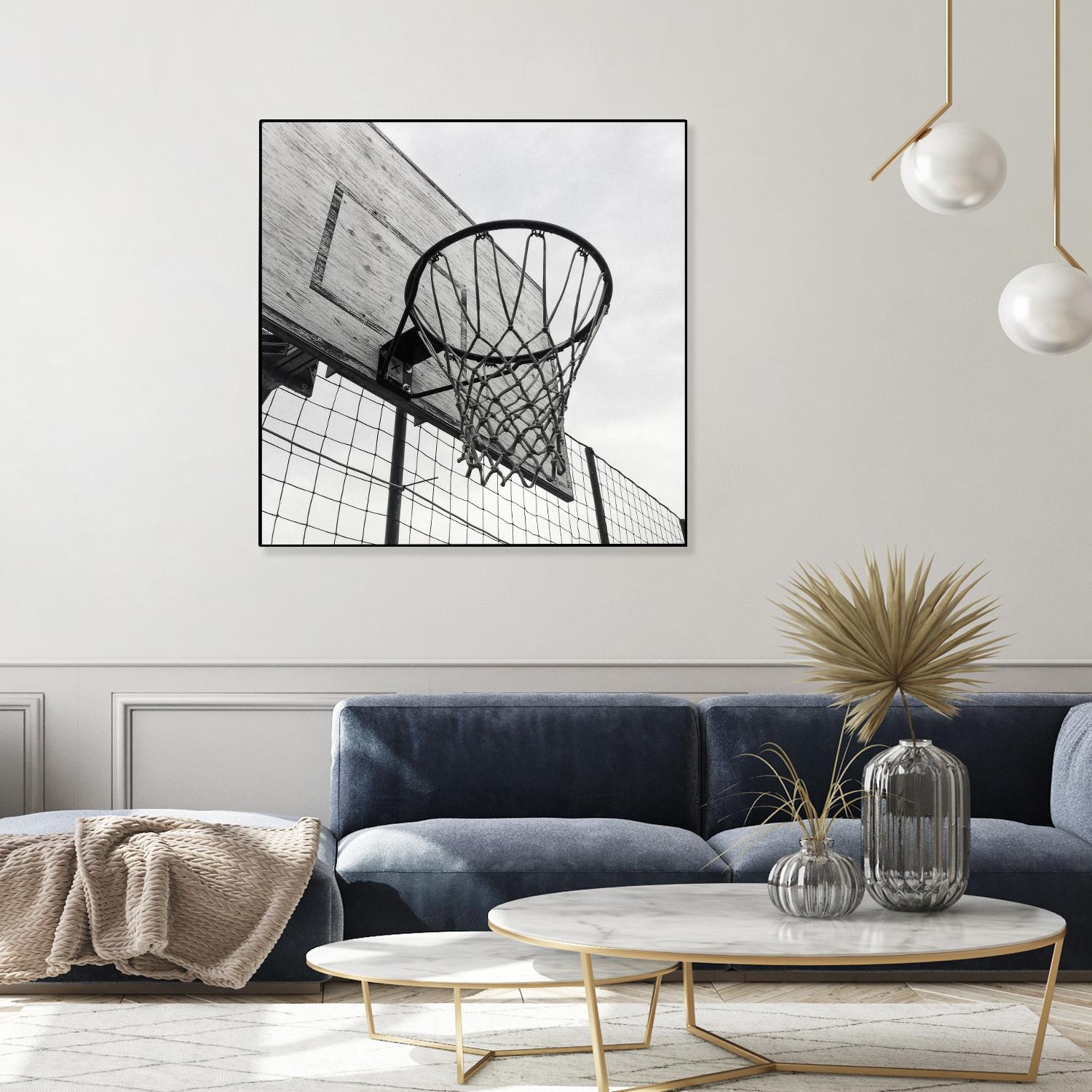 Basket Hoop by Pexels on GIANT ART - black sport