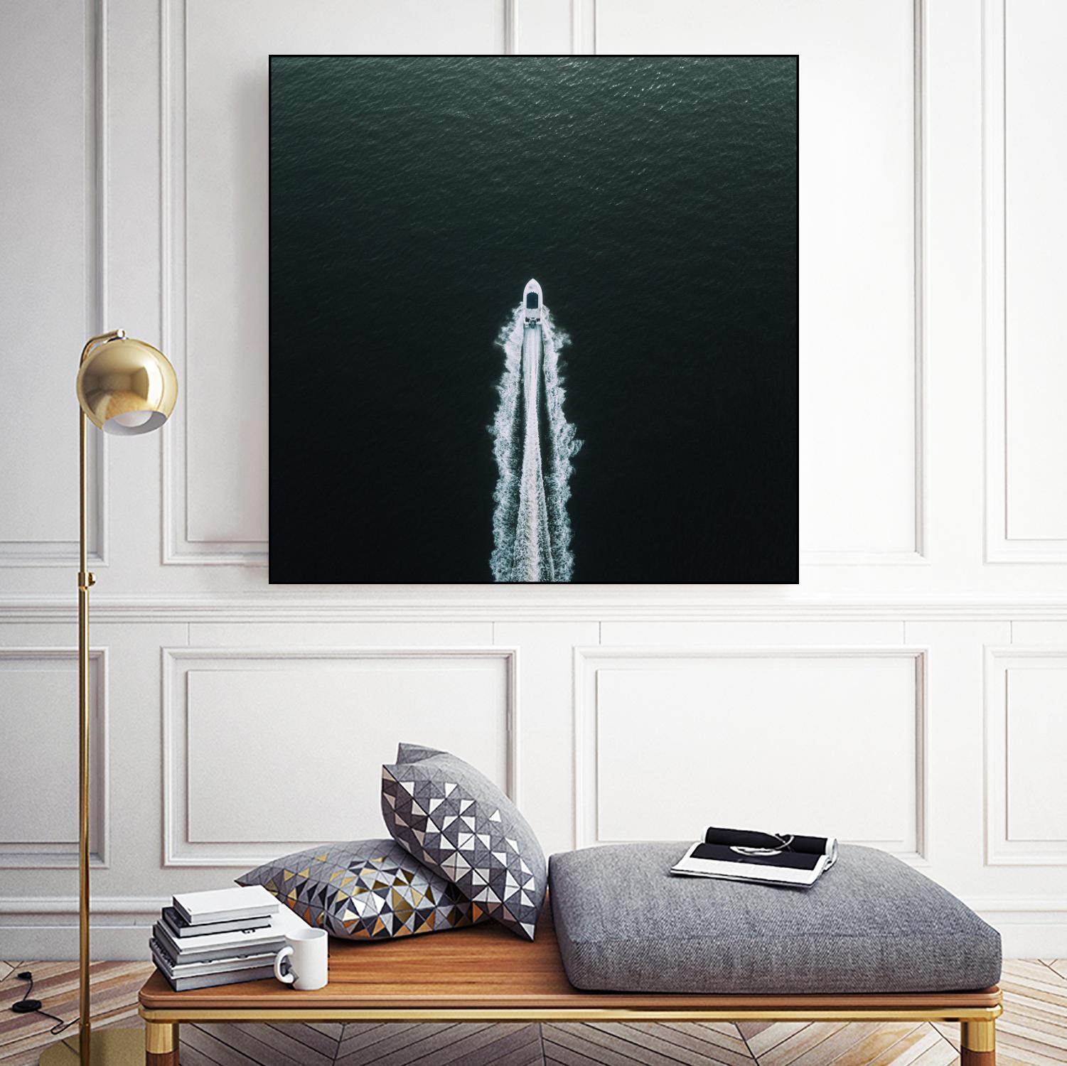 Row your boat by Pexels on GIANT ART - black nautical