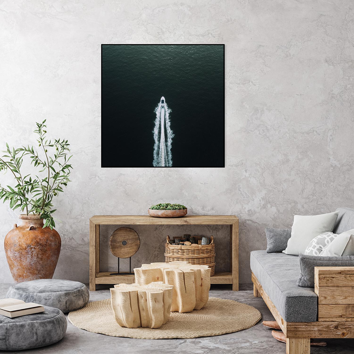 Row your boat by Pexels on GIANT ART - black nautical