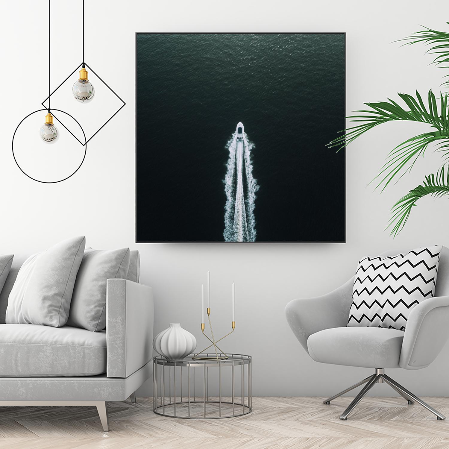 Row your boat by Pexels on GIANT ART - black nautical