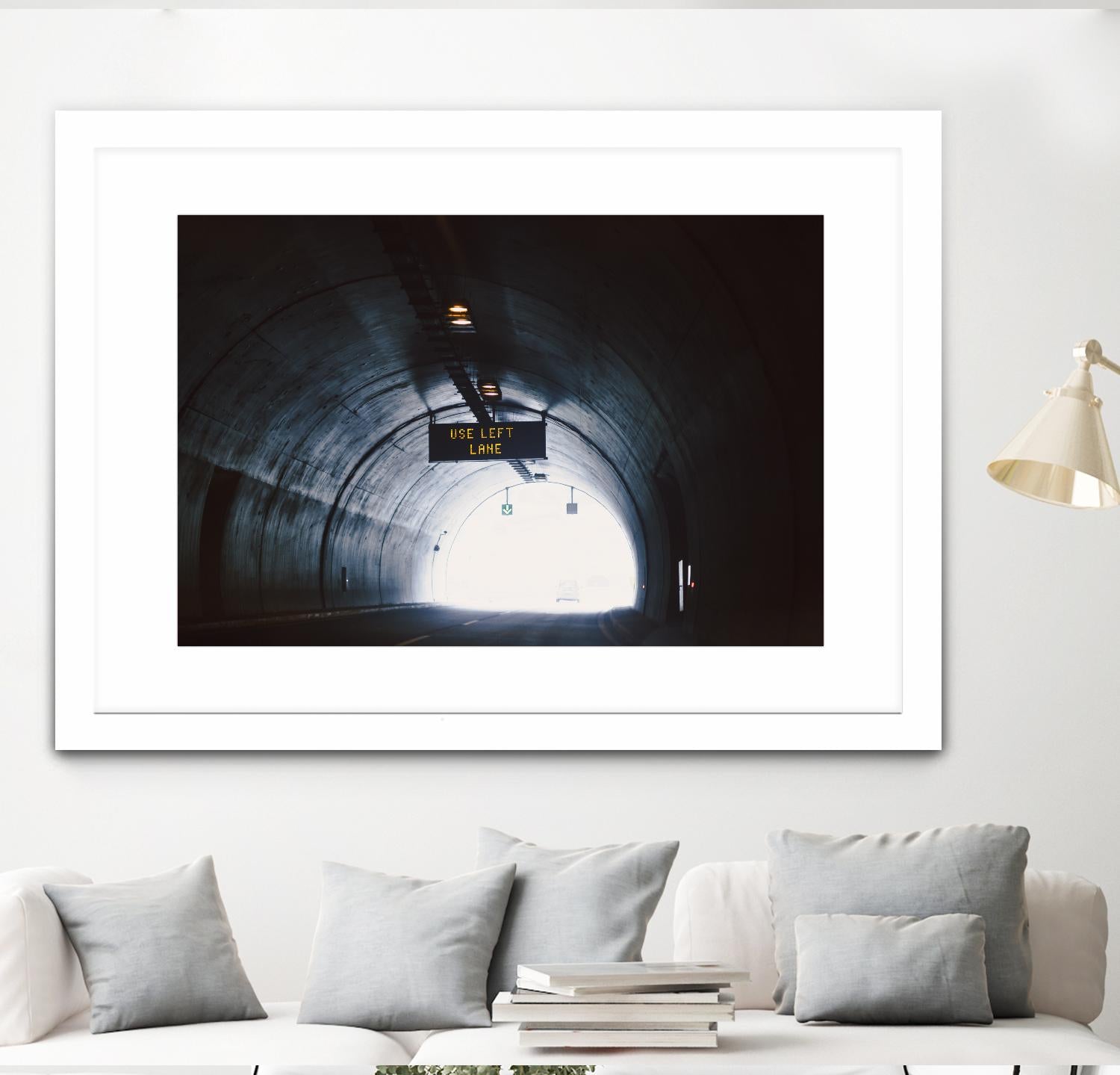 Use left lane by Pexels on GIANT ART - white photo art